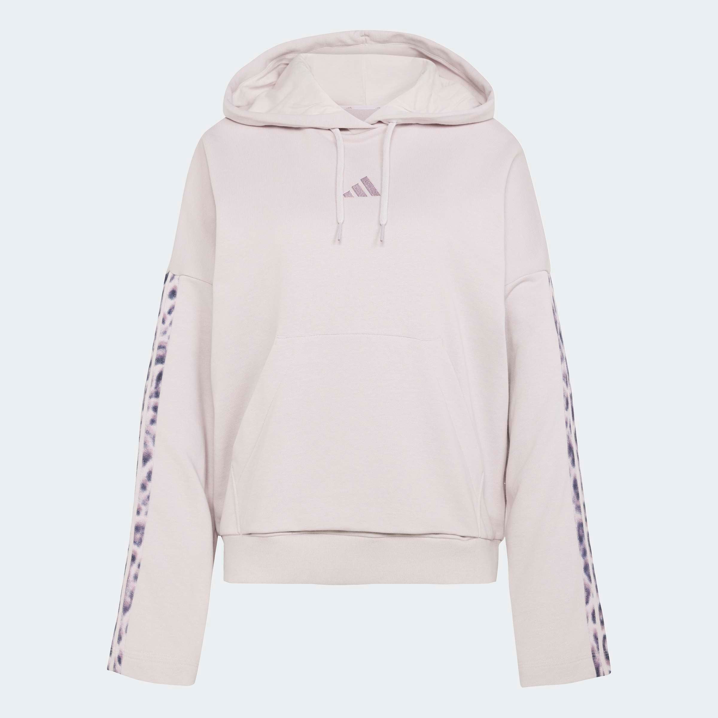 adidas Sportswear Sweat à capuche »SEASONAL ESSENTIALS LEOPARDENPRINT FRENCH TERRY HOODIE MIT 3-STREIFEN«
