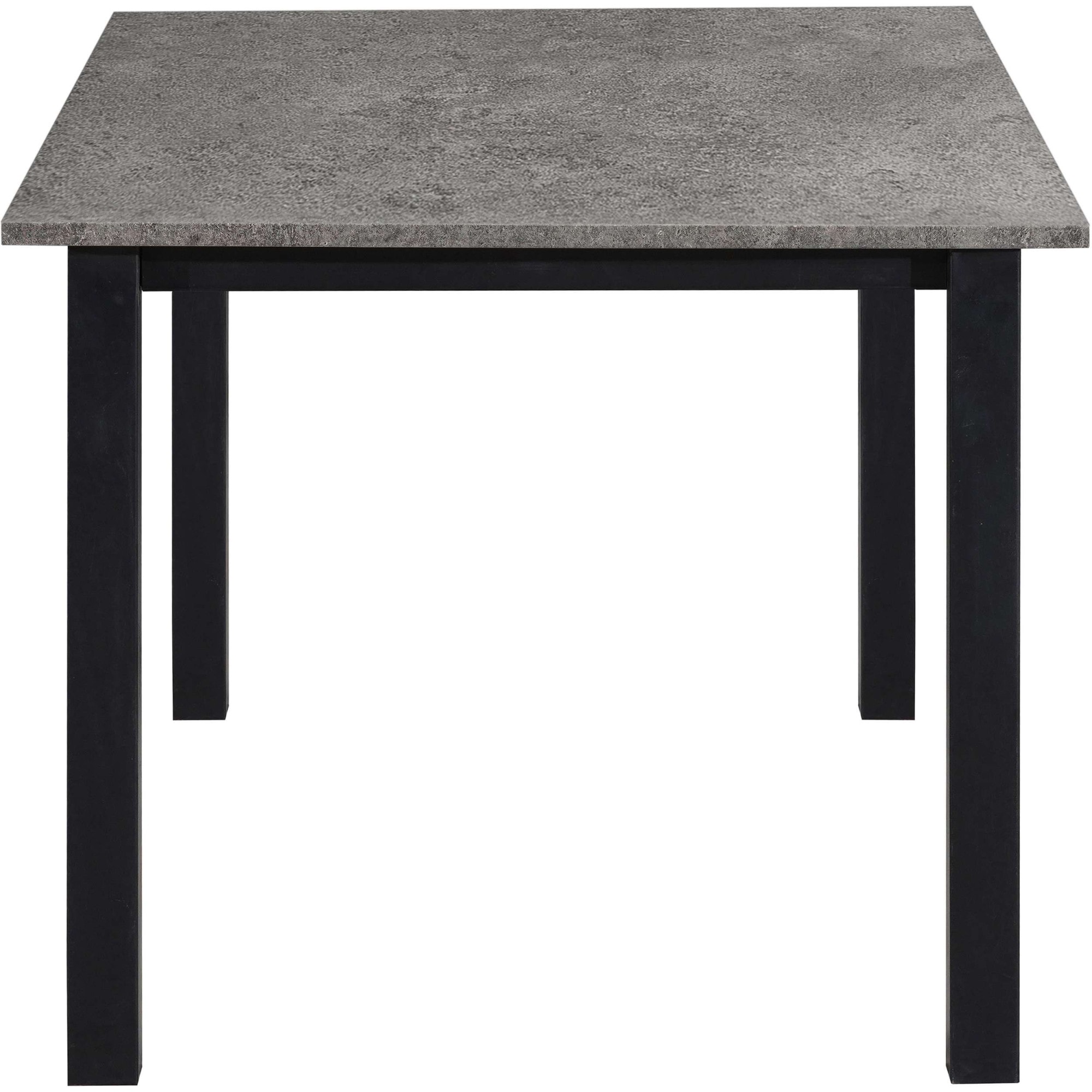 GOODproduct Table de salle à manger »Babetta« schwarzes pulverbeschichtetes Metallgestell, verschiedene Breiten