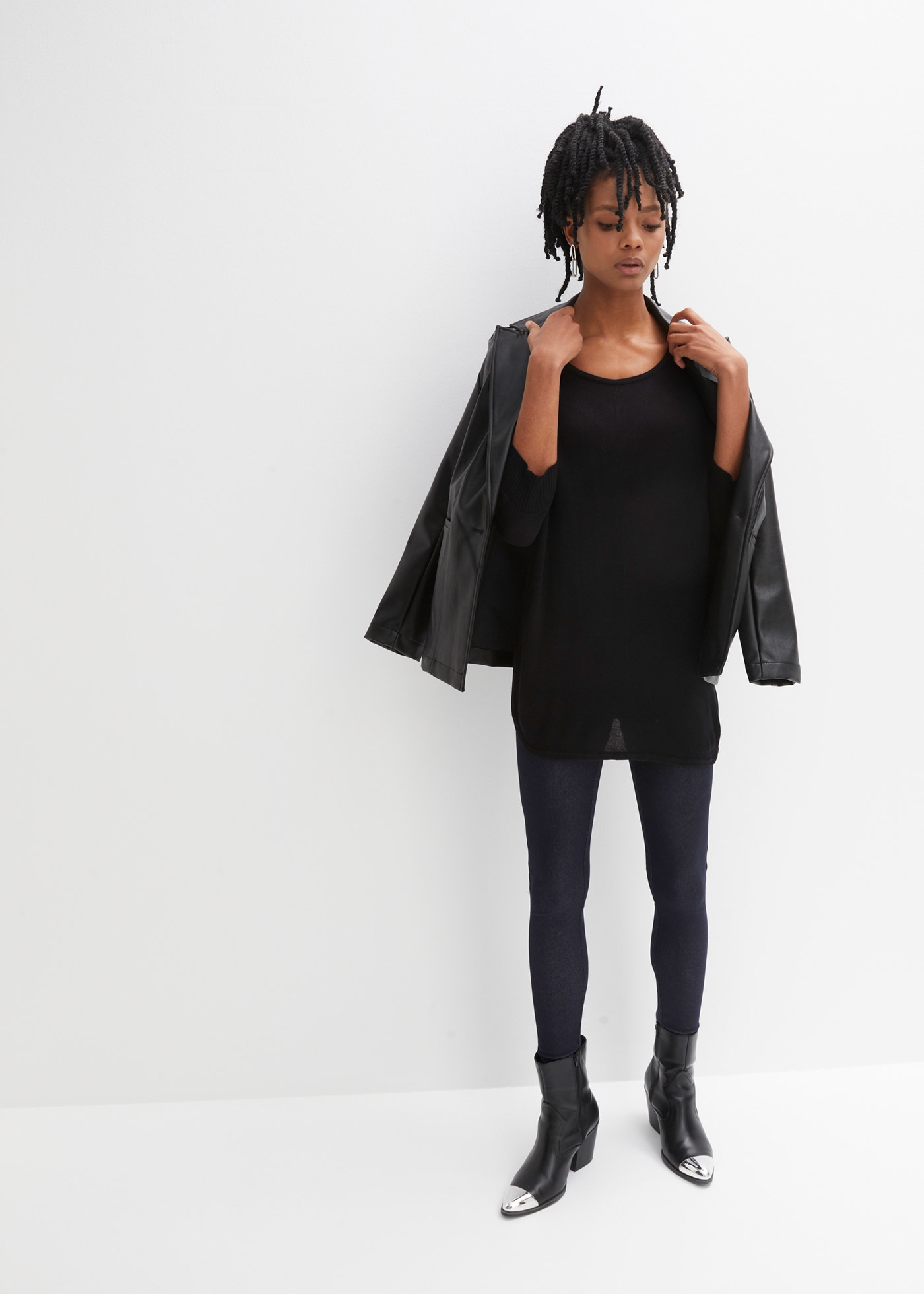 bonprix Strickpullover »Feinstrickpullover mit 3/4 Arm« Feinstrickpullover mit 3/4 Arm