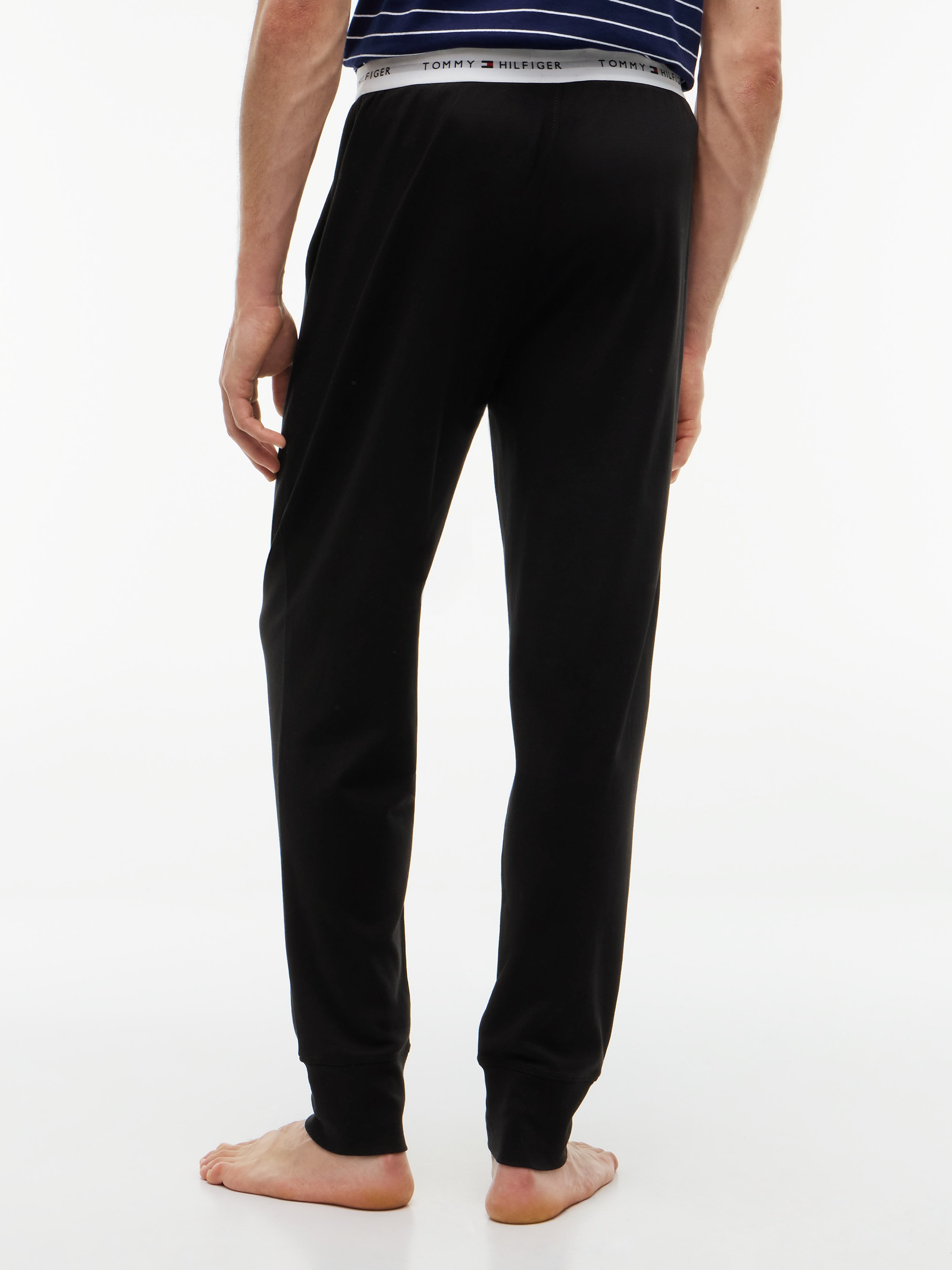 Tommy Hilfiger Underwear Pyjamahose »JERSEY CUFFED«  mit Bündchen und Logos