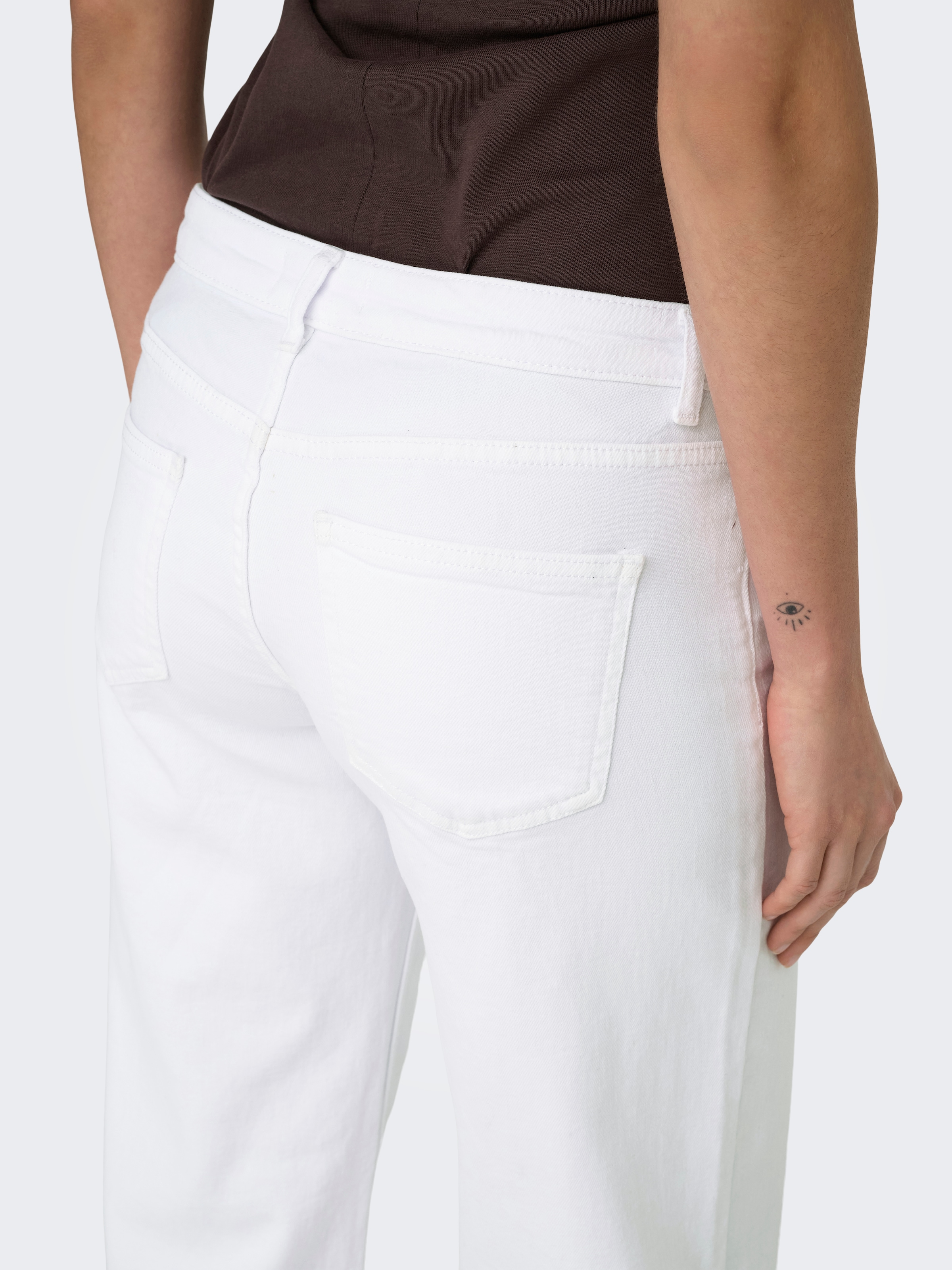 ONLY Jeans taille basse »ONLJUDY-O LW WIDE LEG DNM TAI003« mélange de coton