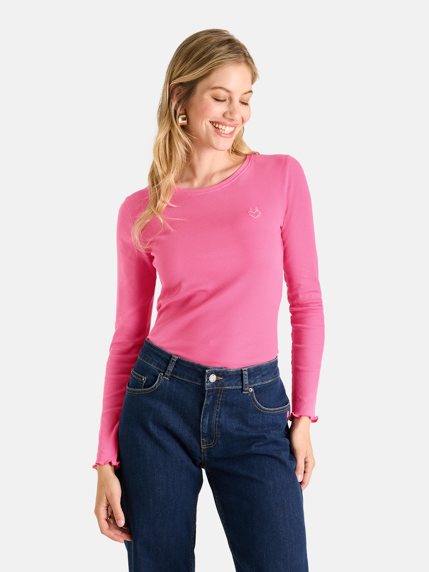 Lieblingsstück Langarmshirt »KyraEP« mit gewellten Saumabschlüssen