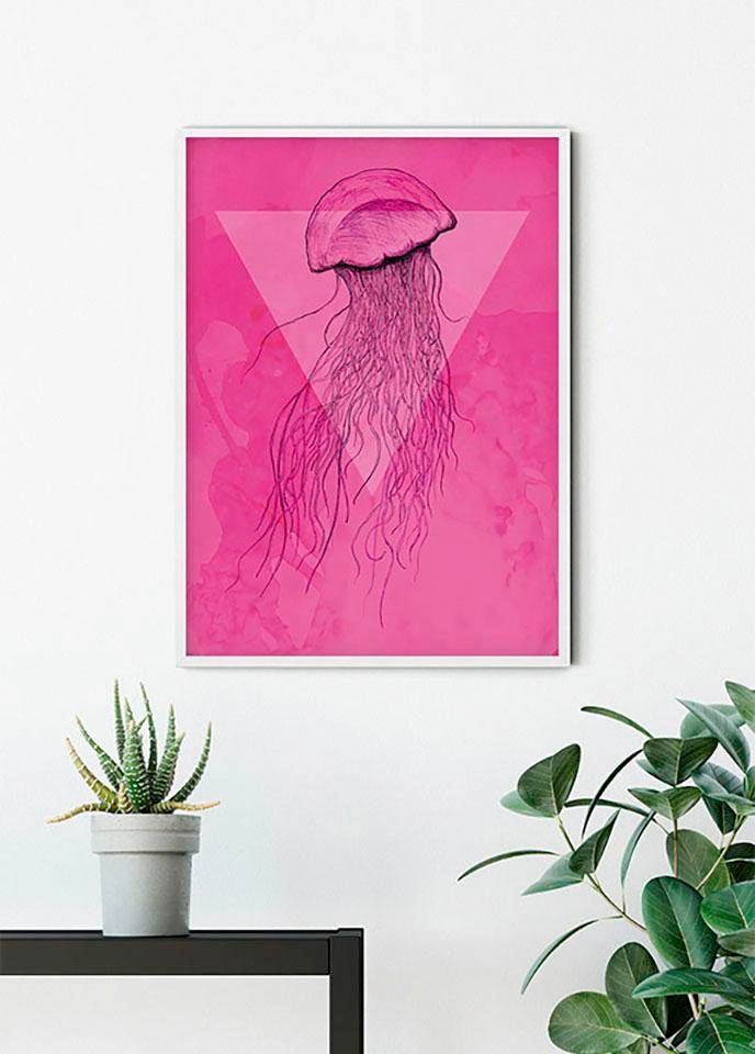 Komar Image »Jellyfish Pink« 1 cuis tlg. Wandbild zur Dekoration - ohne Rahmen
