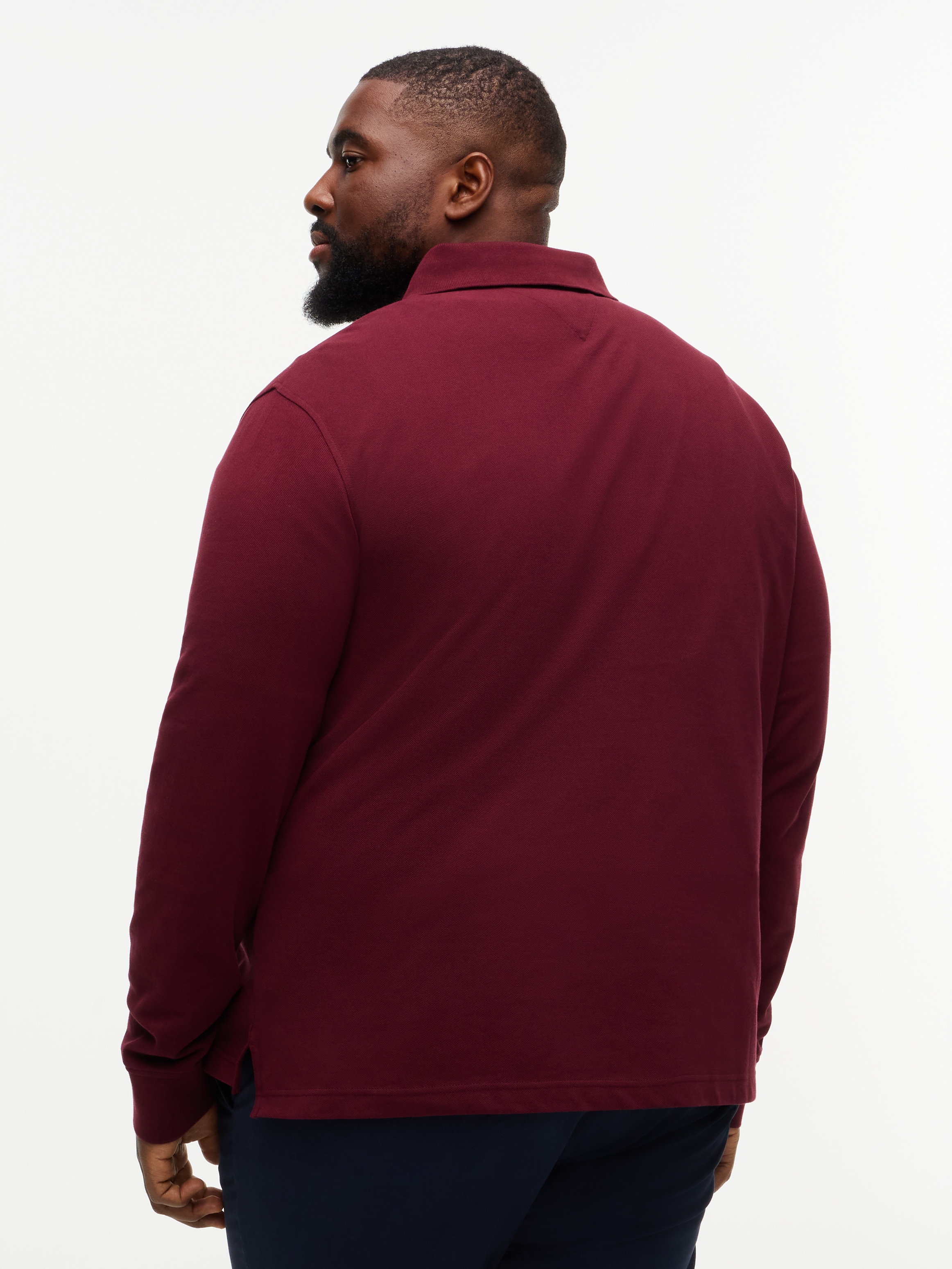Tommy Hilfiger Big & Tall Langarm-Poloshirt »BT-1985 REGULAR LONGSLEEVE« Grosse Grössen, Stretch-Pique