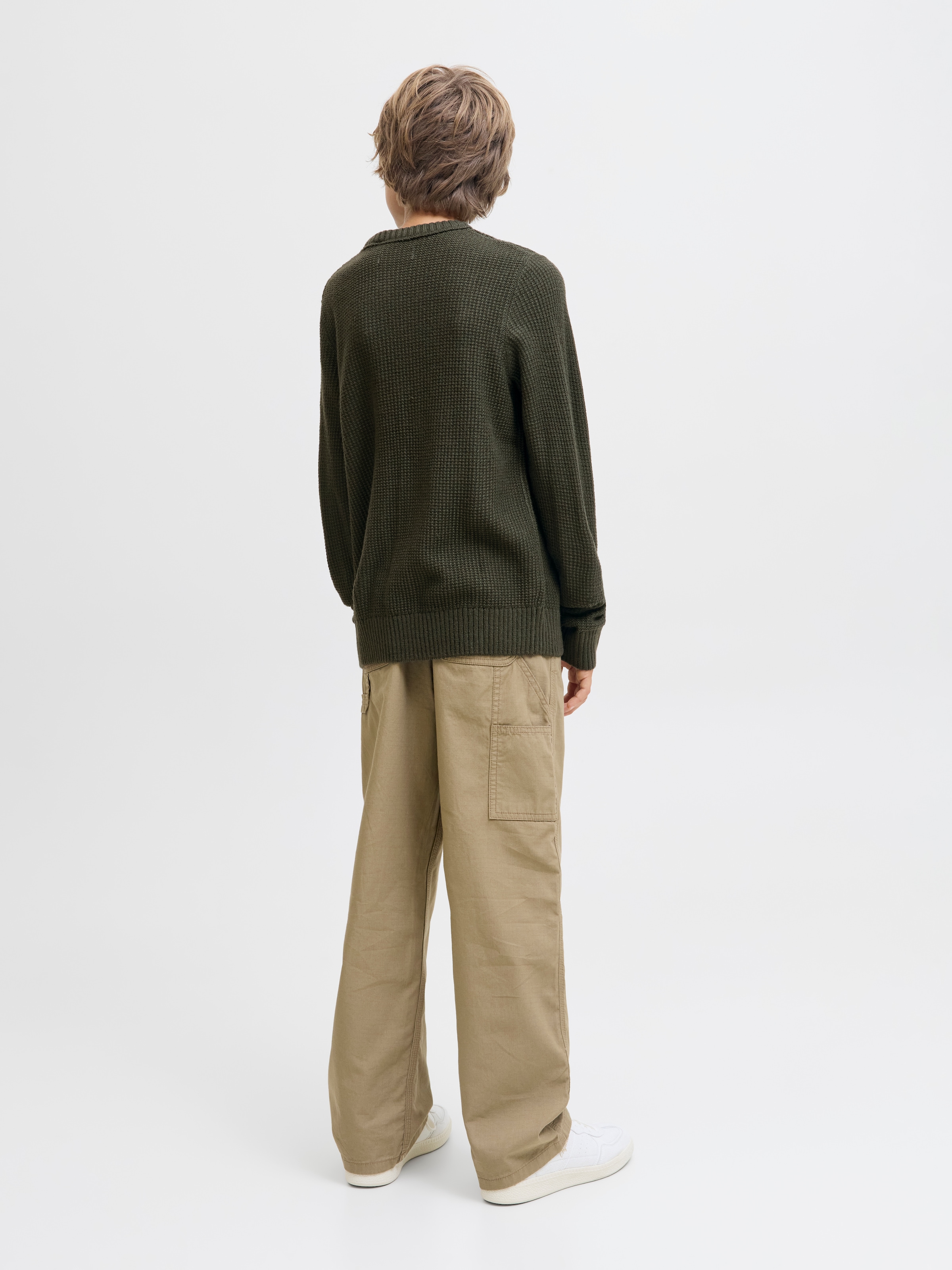 Jack & Jones Junior Rundhalspullover »JJROY KNIT CREW NECK AW25 JNR«