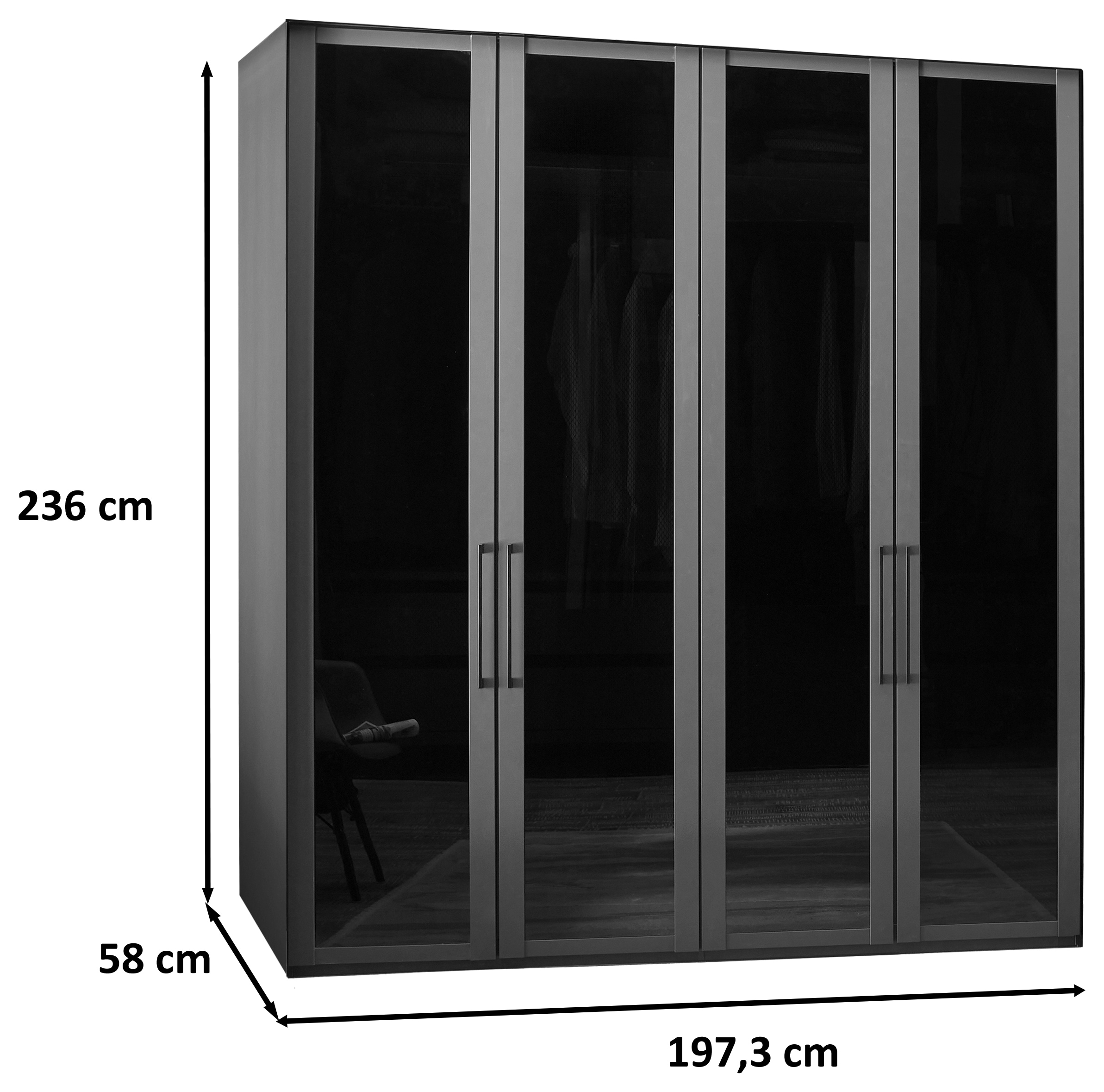 WIEMANN Armoires à vêtements »Split« inkl. Türendämpfung