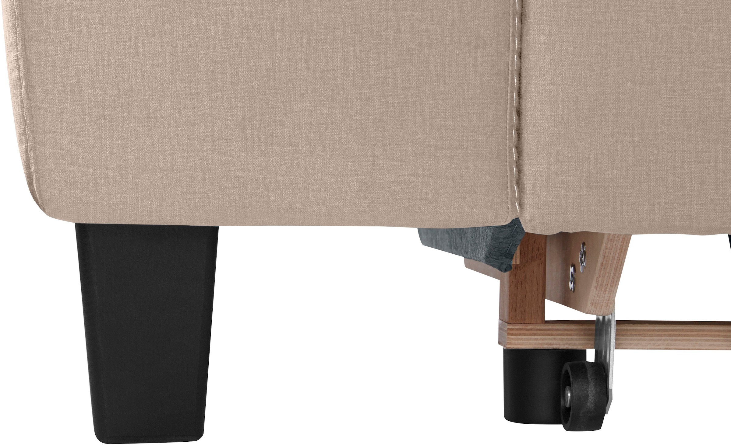 COTTA Ensemble rembourré »Morven L-Form« Set,  Set bestehend aus: Ecksofa mit Kopfteilverstellung & Hocker