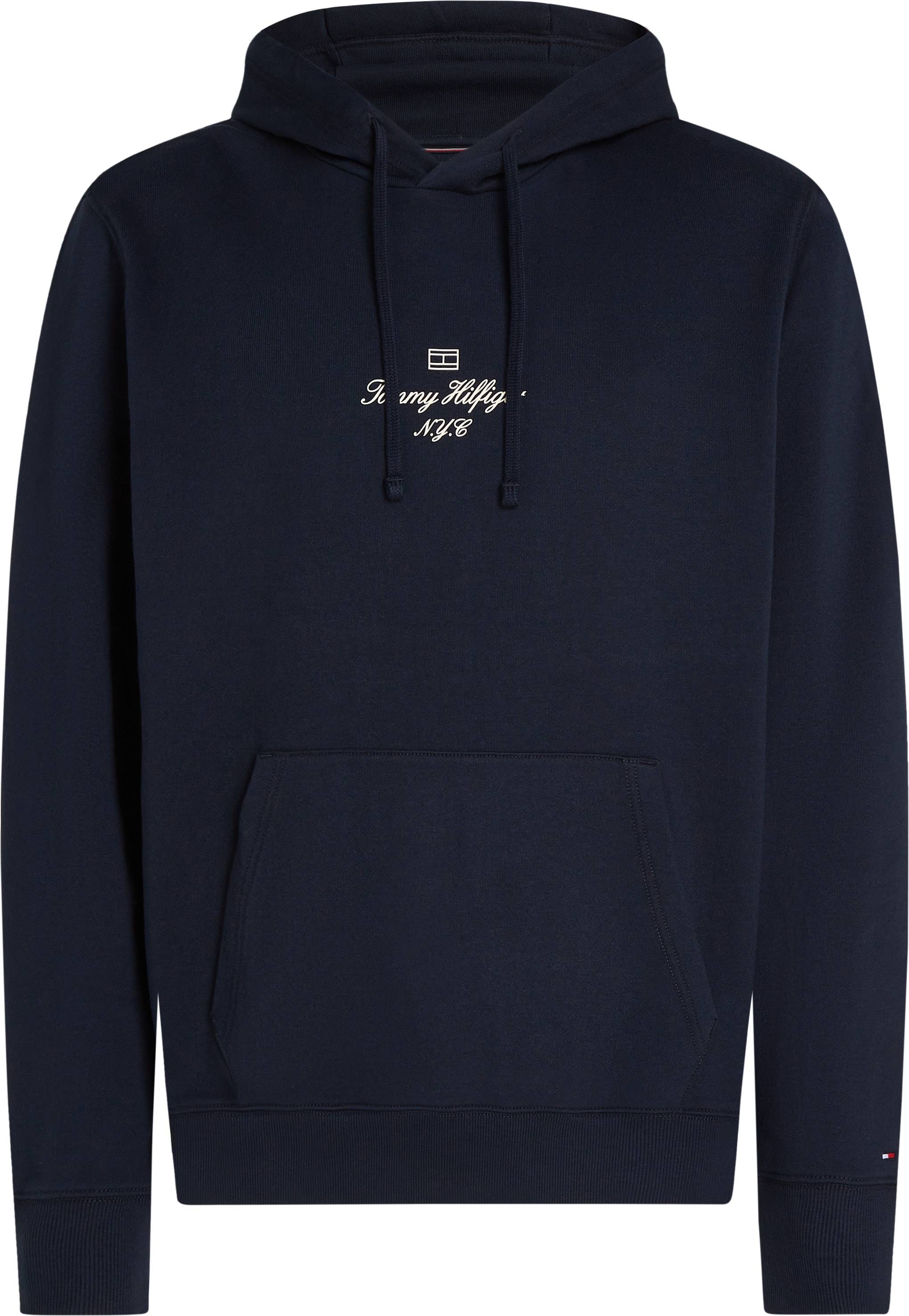 Tommy Hilfiger Hoodie »OUTLINE FLAG SCRIPT HOODIE« mit kontrastfarbener Stickerei