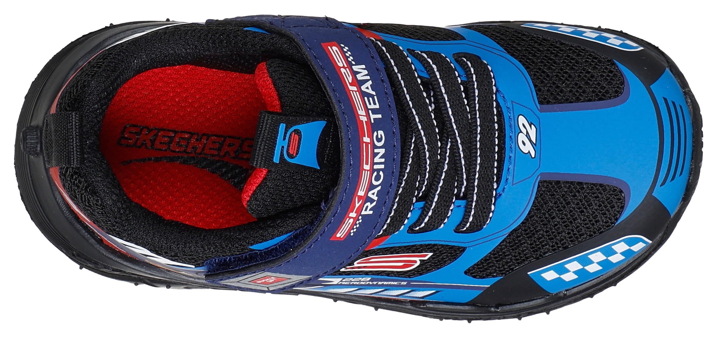 Skechers Lauflernschuh »SKECH TRACKS«  Sneaker mit vielen coolen Prints, Grössenschablone zum Download