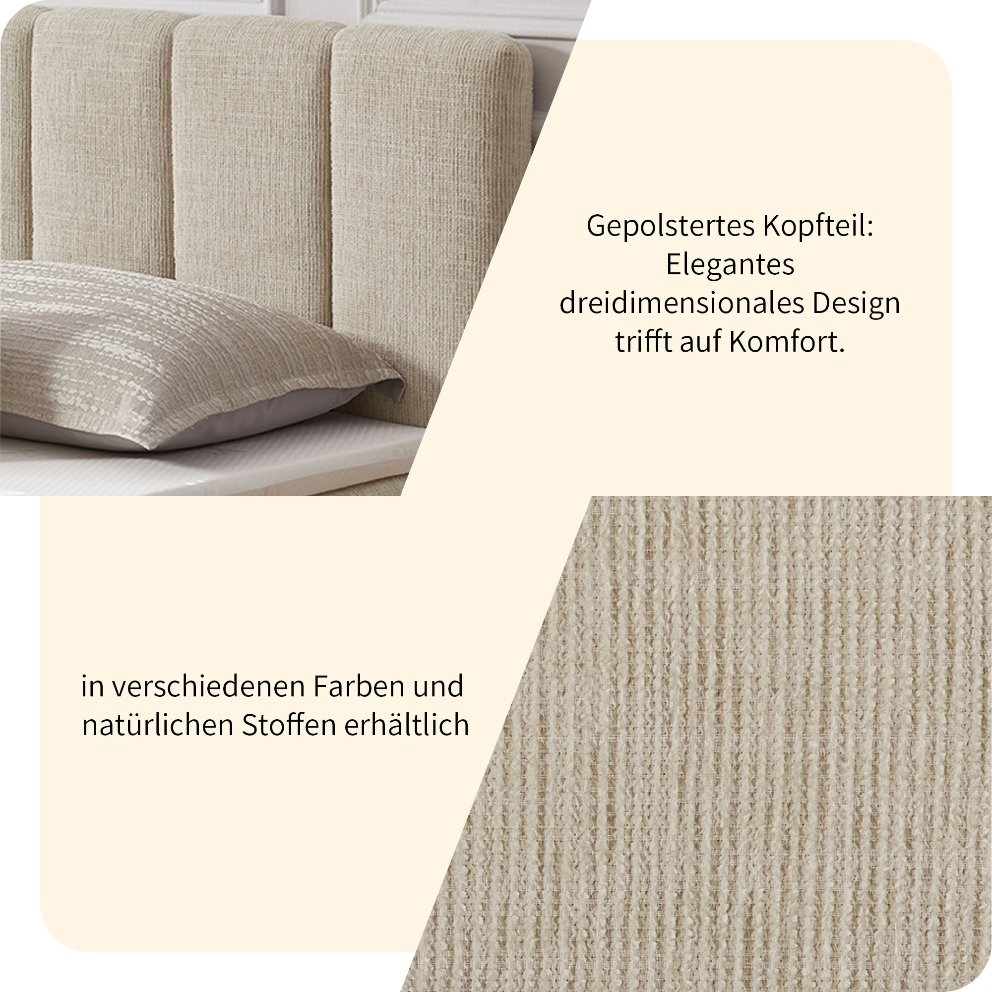 GOODproduct Lit de boxe »Likely inkl. Bettkasten, Liegefläche 180x200 cm, in Boxspring-Optik« inkl. Topper & Aufbauvideo, erhältlich in verschiedenen Farben