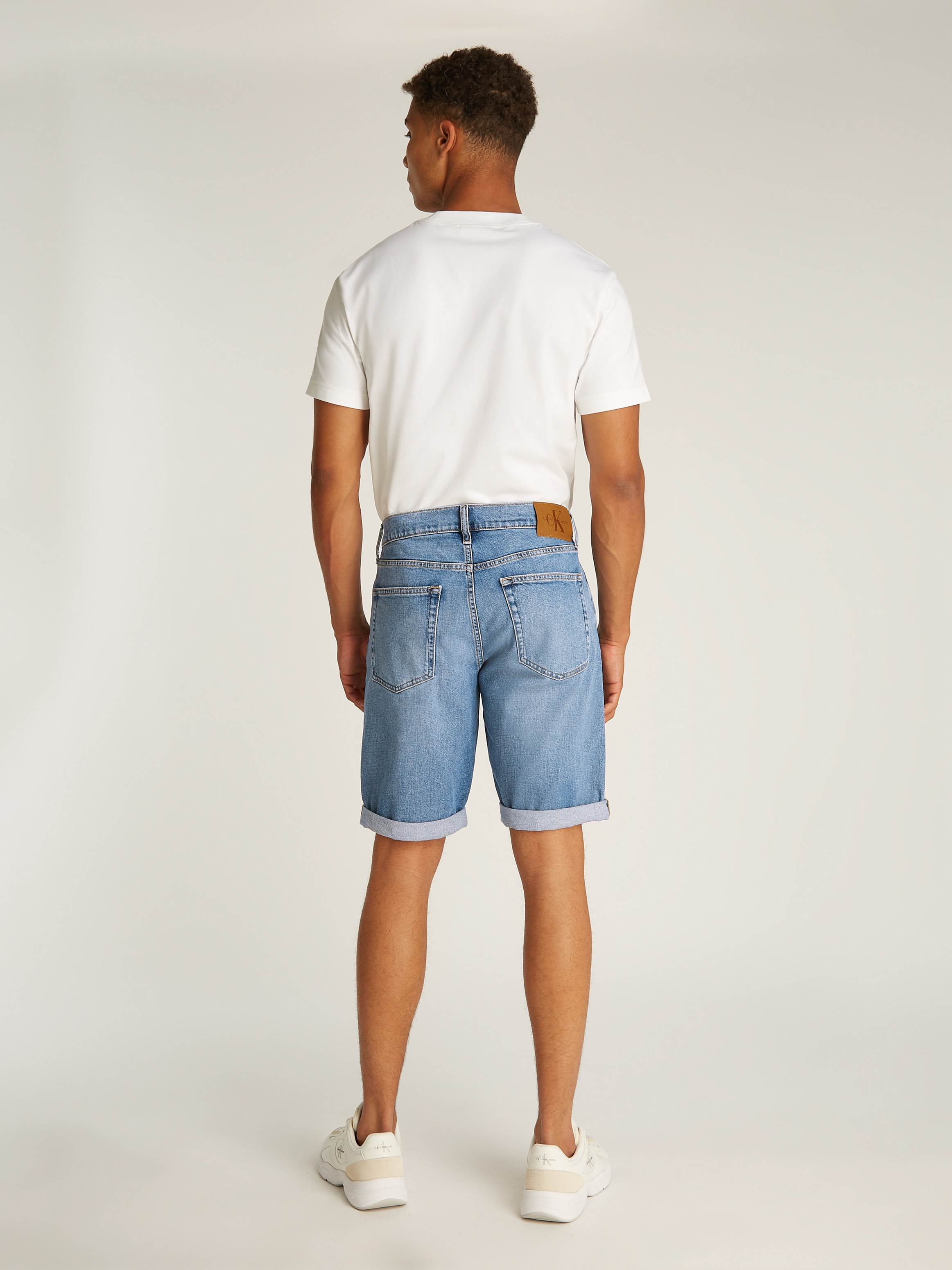 Calvin Klein Jeans Short »SLIM SHORT«  mit Umschlagsaum
