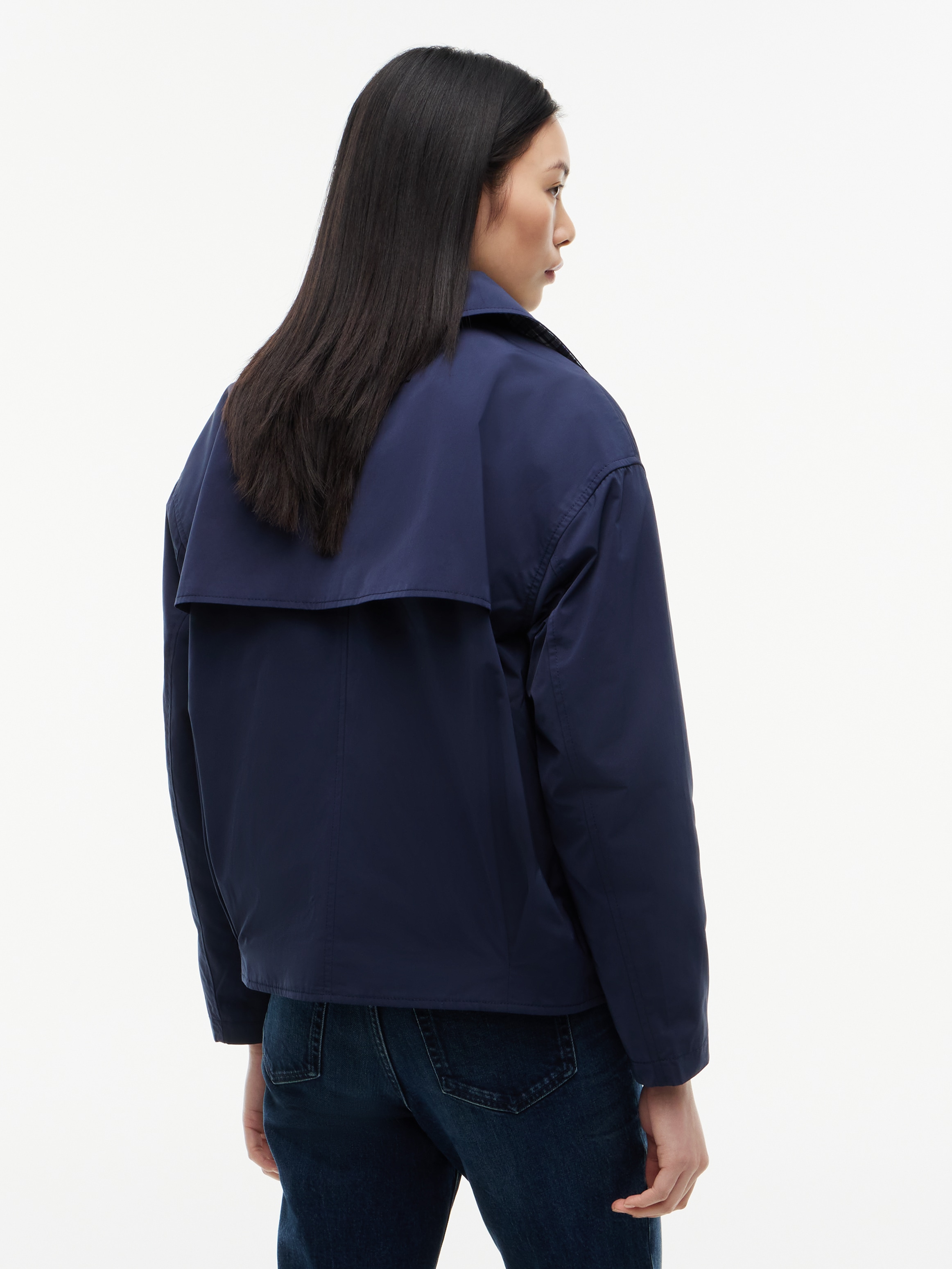 Tommy Jeans Kurzjacke »TJW SHORT TRENCH JACKET« Materialmix