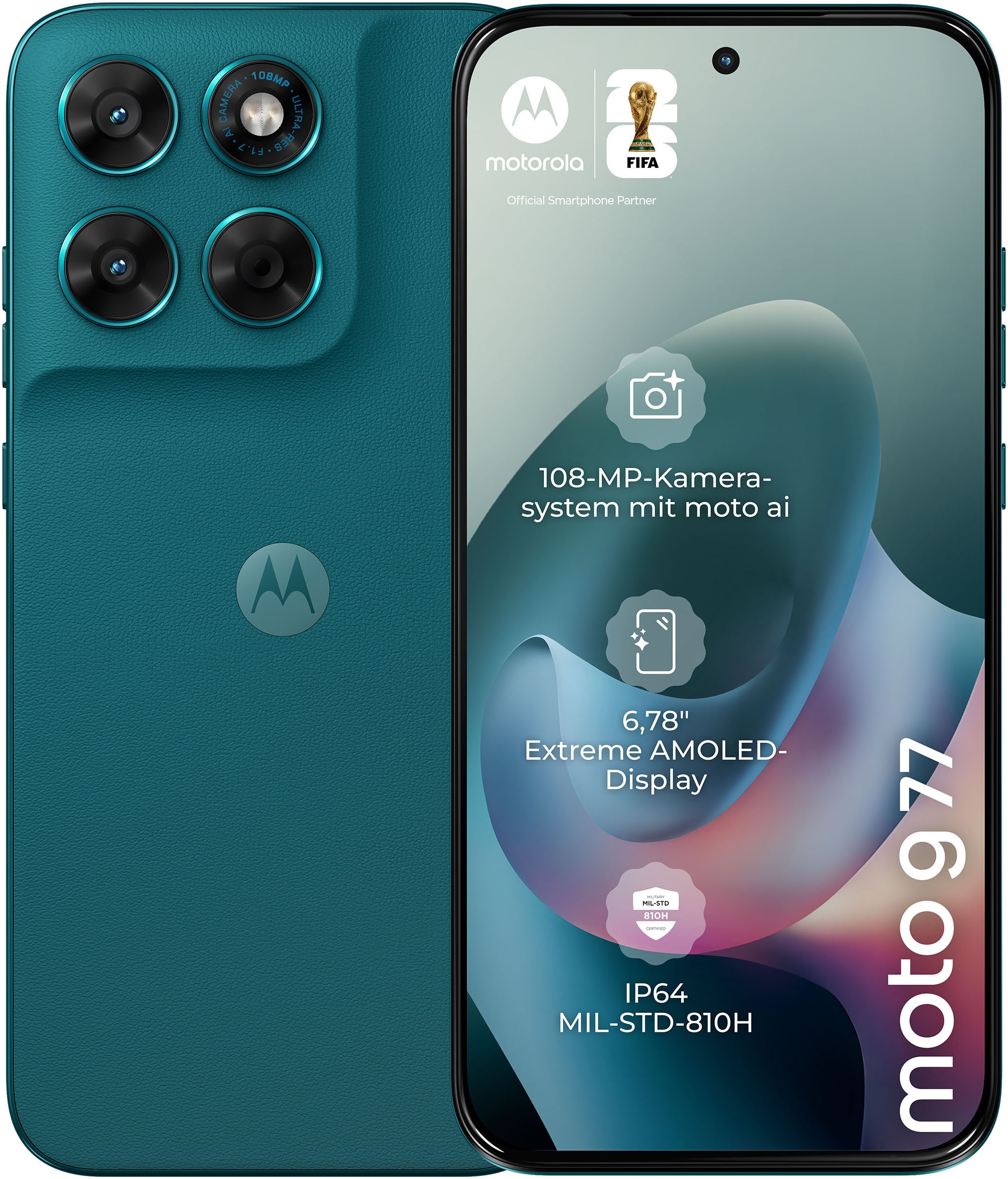Motorola Smartphone »moto g77 256GB« PANTONE® Shaded Spruce