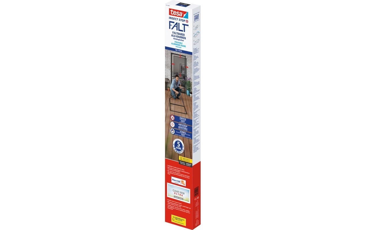 tesa Insektenschutz-Fensterrahmen »FALT Alu Rahmen teleskopierbar Premium für Türen« Packung, Teleskop Alu Rahmen, 1 Stk. tlg. Alu Insektenschutz 80 cm x 170 cm bis 100x cm x 220 cm