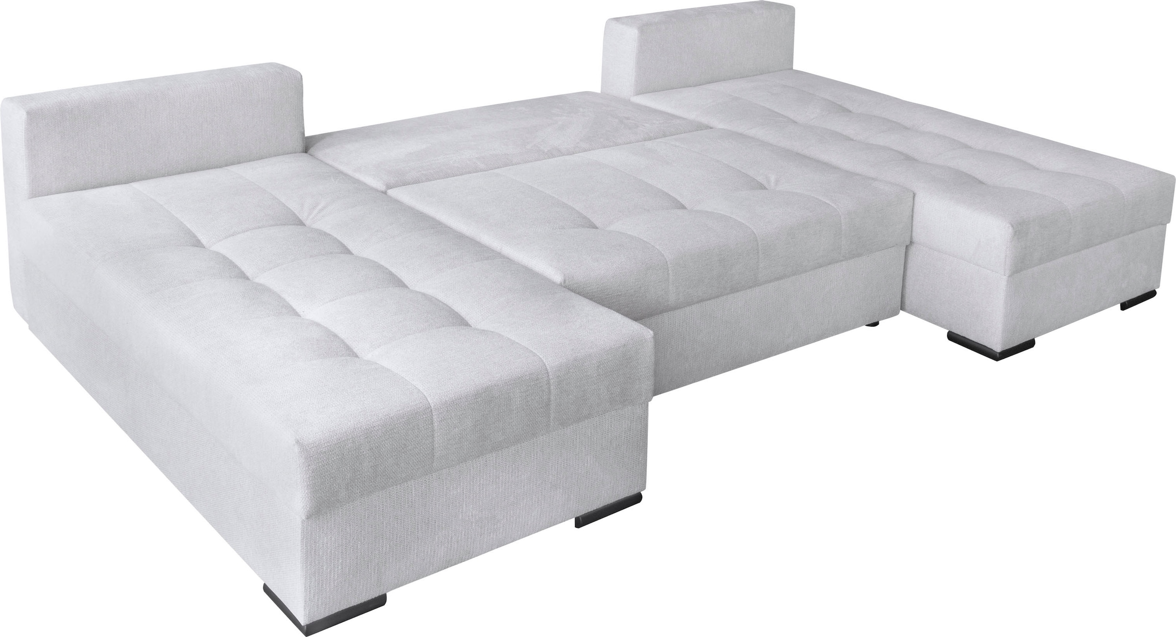 GOODproduct Wohnlandschaft »Home System U-Form, von B: 269-352 cm wählbar, 6 Varianten zur Auswahl« Bettfunktion, Bettkasten & Zierkissen, Federkern