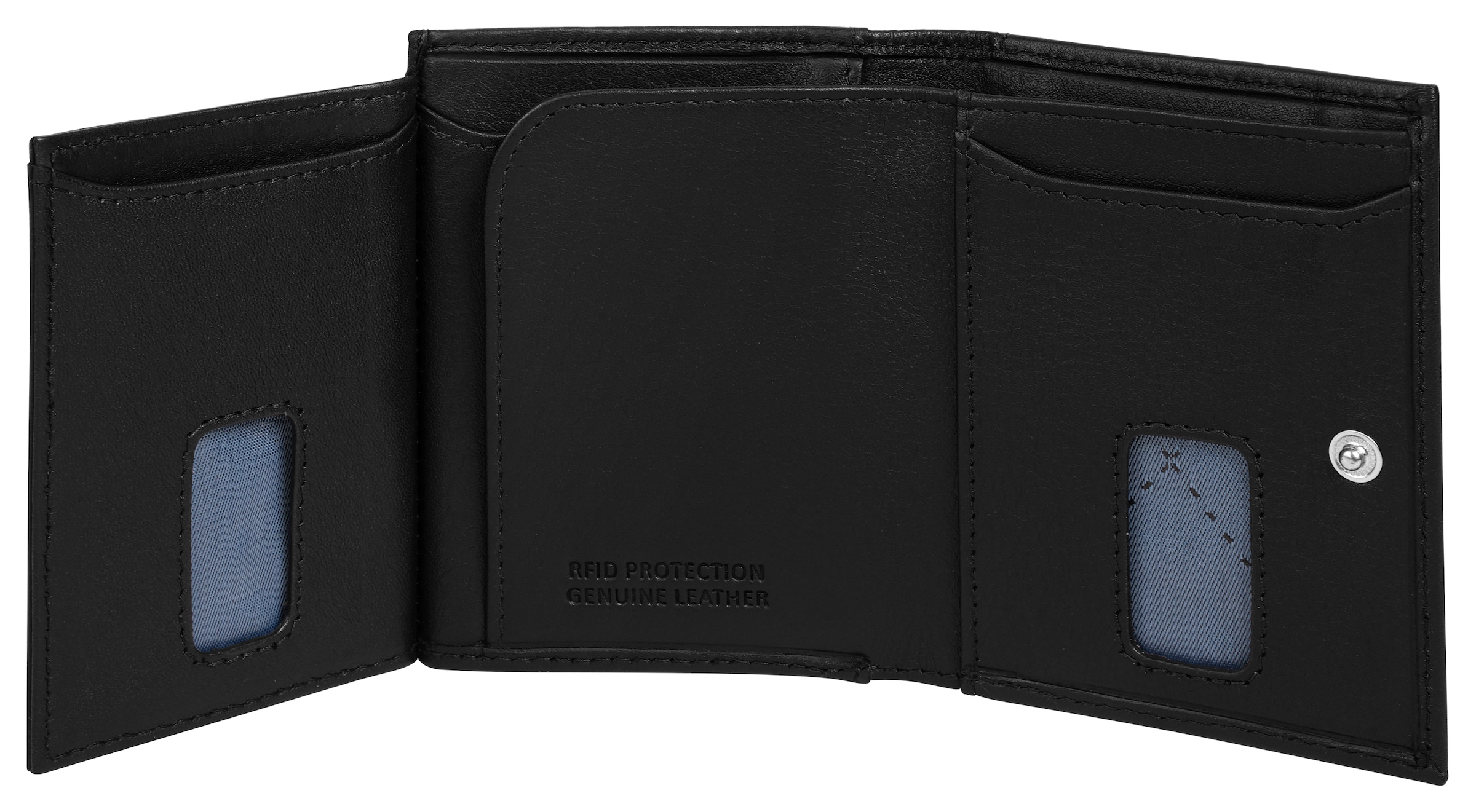 bugatti Porte-monnaie »BUGATTI Herren, Damen SECURE SLIM echt Leder« cuir véritable