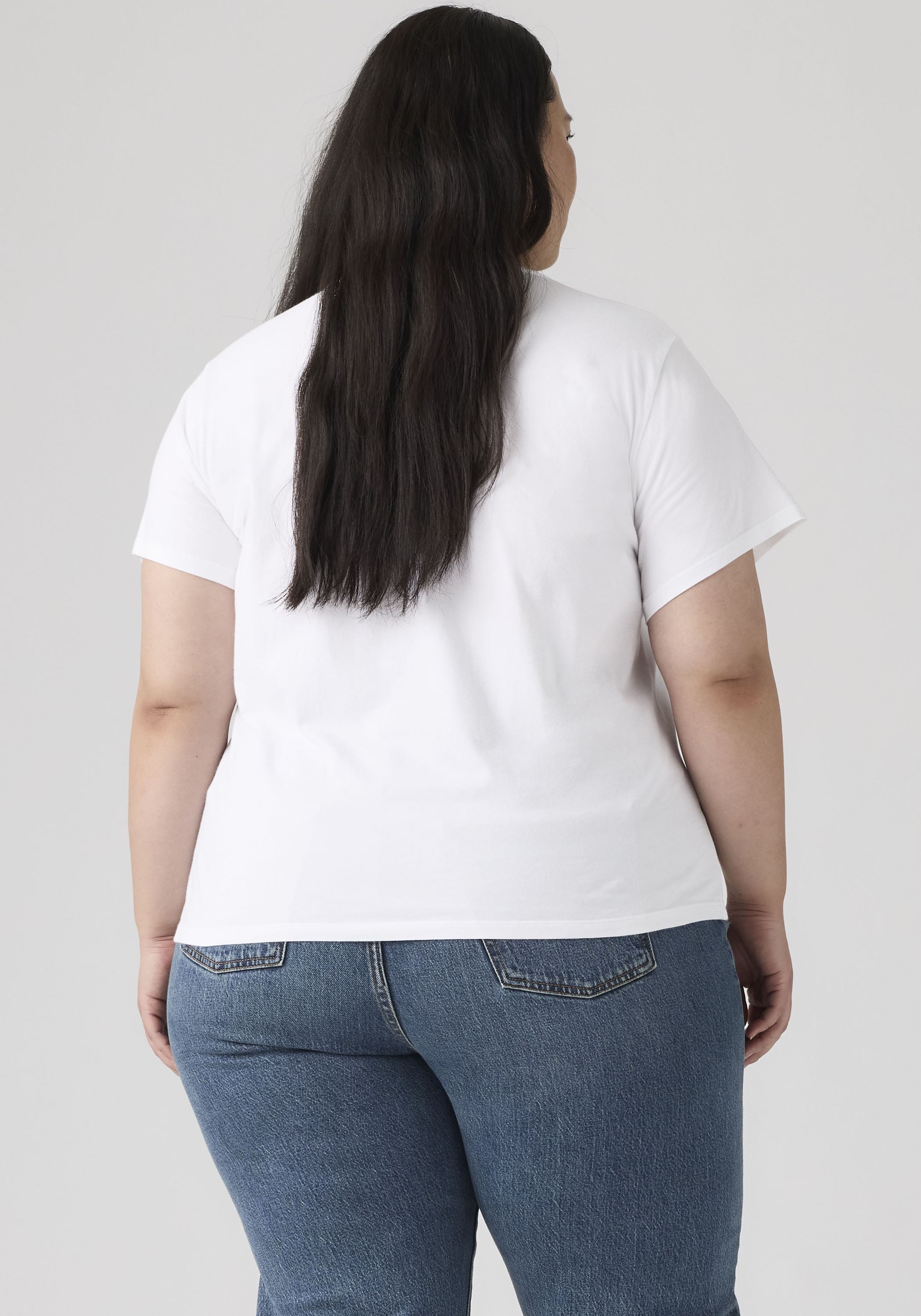 Levi's® Plus T-shirt »PL PERFECT TEE« Applikation mit Glitzersteinen