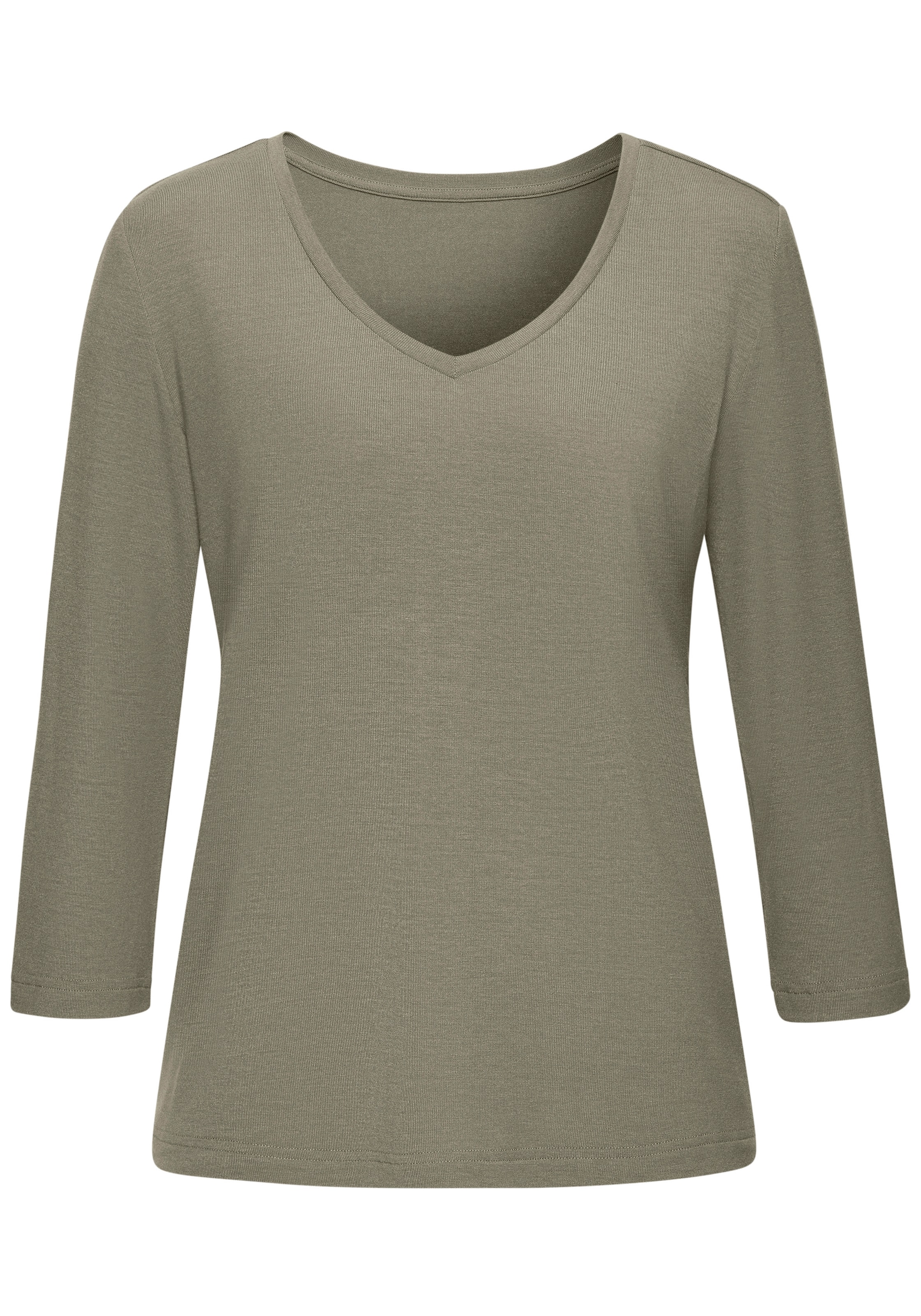 French Connection 3/4-Arm-Shirt Kuschelweiche Viskosemischqualität