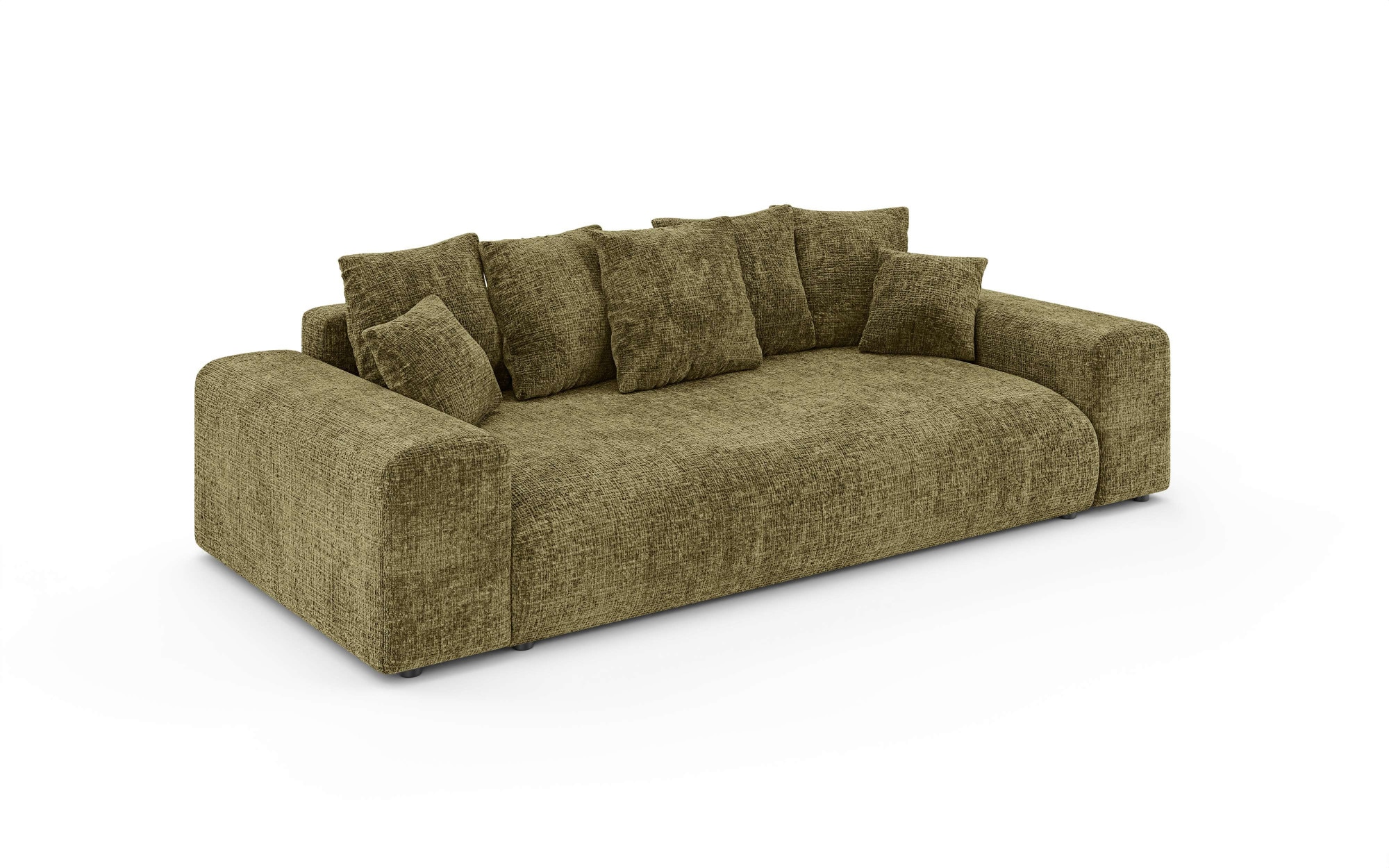 Home affaire Big-Sofa »LAKESIDE 3-Sitzer Schlafsofa mit Bettkasten, Breite 256,5 cm« Liegefläche 168,5x195 cm, hoher Sitzkomfort, Masse B/T/H: 256/122/82cm