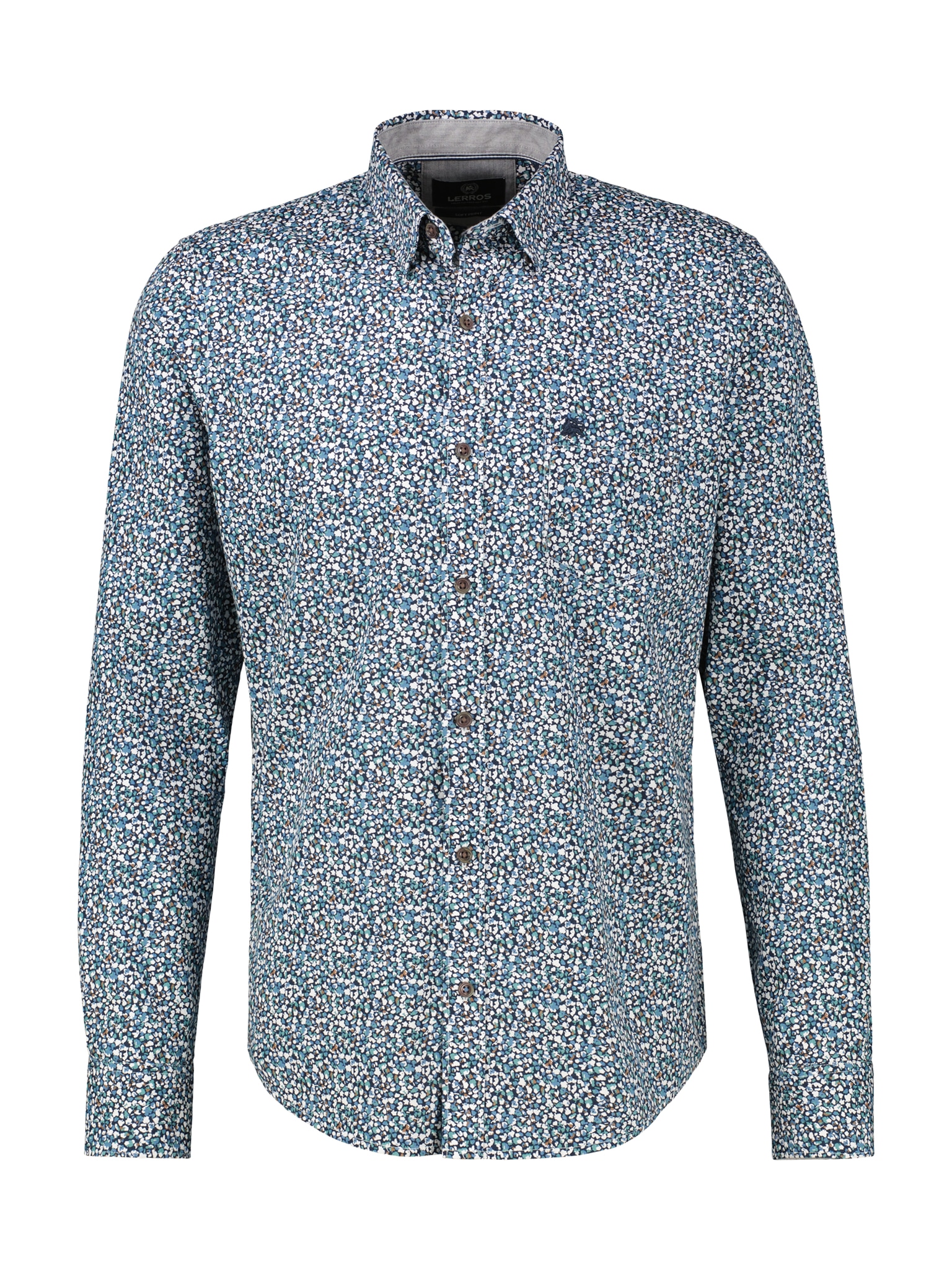 LERROS Chemise à manches longues mit All-Over Print