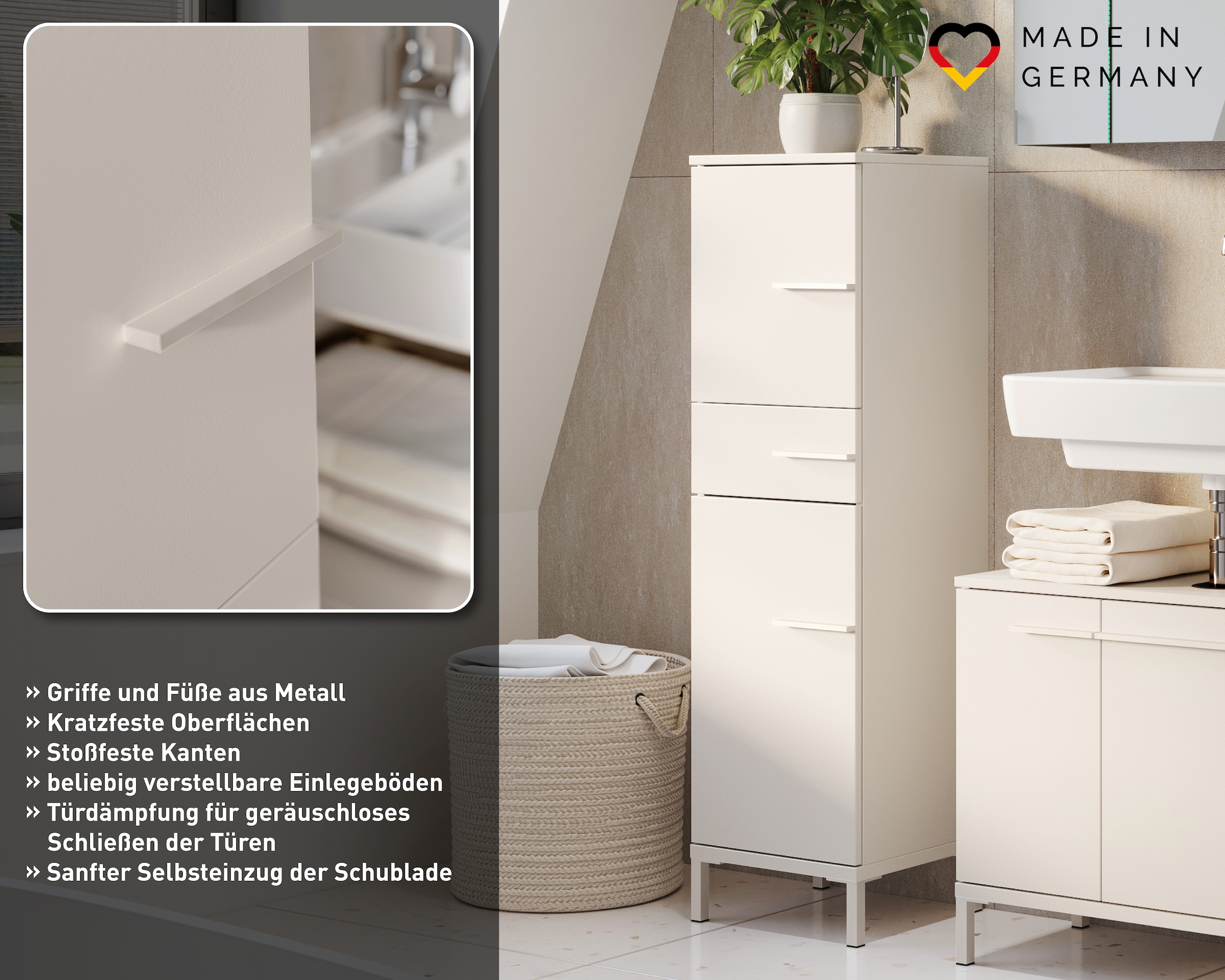 GERMANIA Ensemble de meubles de salle de bain »Laurino« 3 cuis tlg.