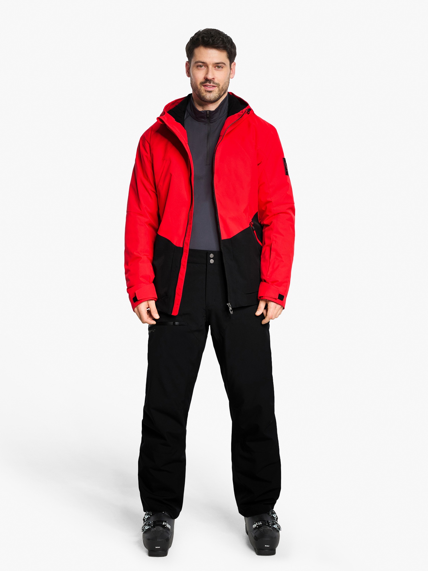 Ziener Skijacke »TOBIN-Z AQUASHIELD® HERREN« wasserdicht, winddicht, atmungsaktiv, elastisch, Kapuze