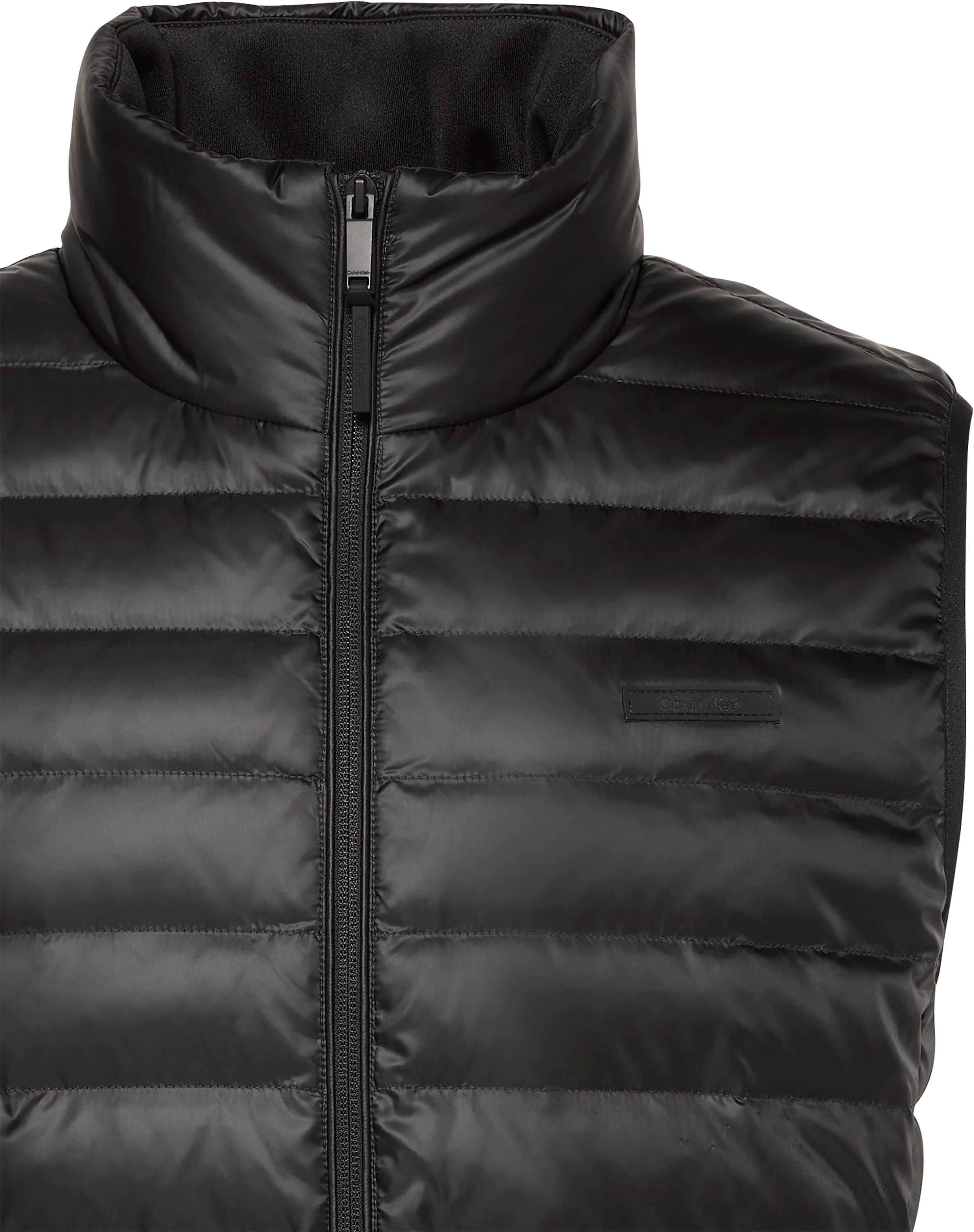 Calvin Klein Gilet matelassé »SLVLSS LT WT NYLON PUFFER VEST«, Mit Rundhalsausschnitt
