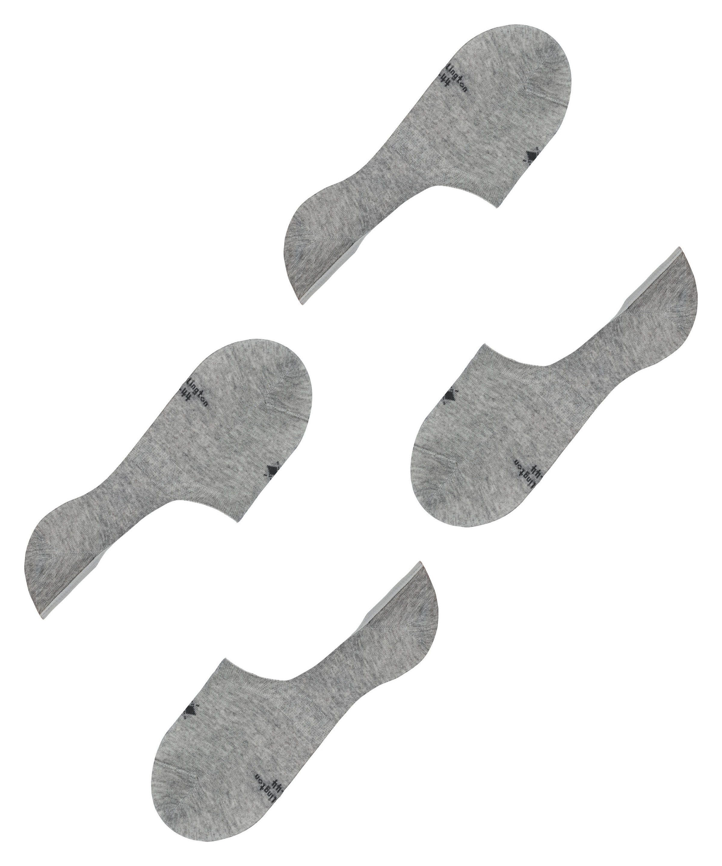 Burlington Füsslinge »Everyday« 2 Paar,  unifarben, eingestricktes Burlington-Logo