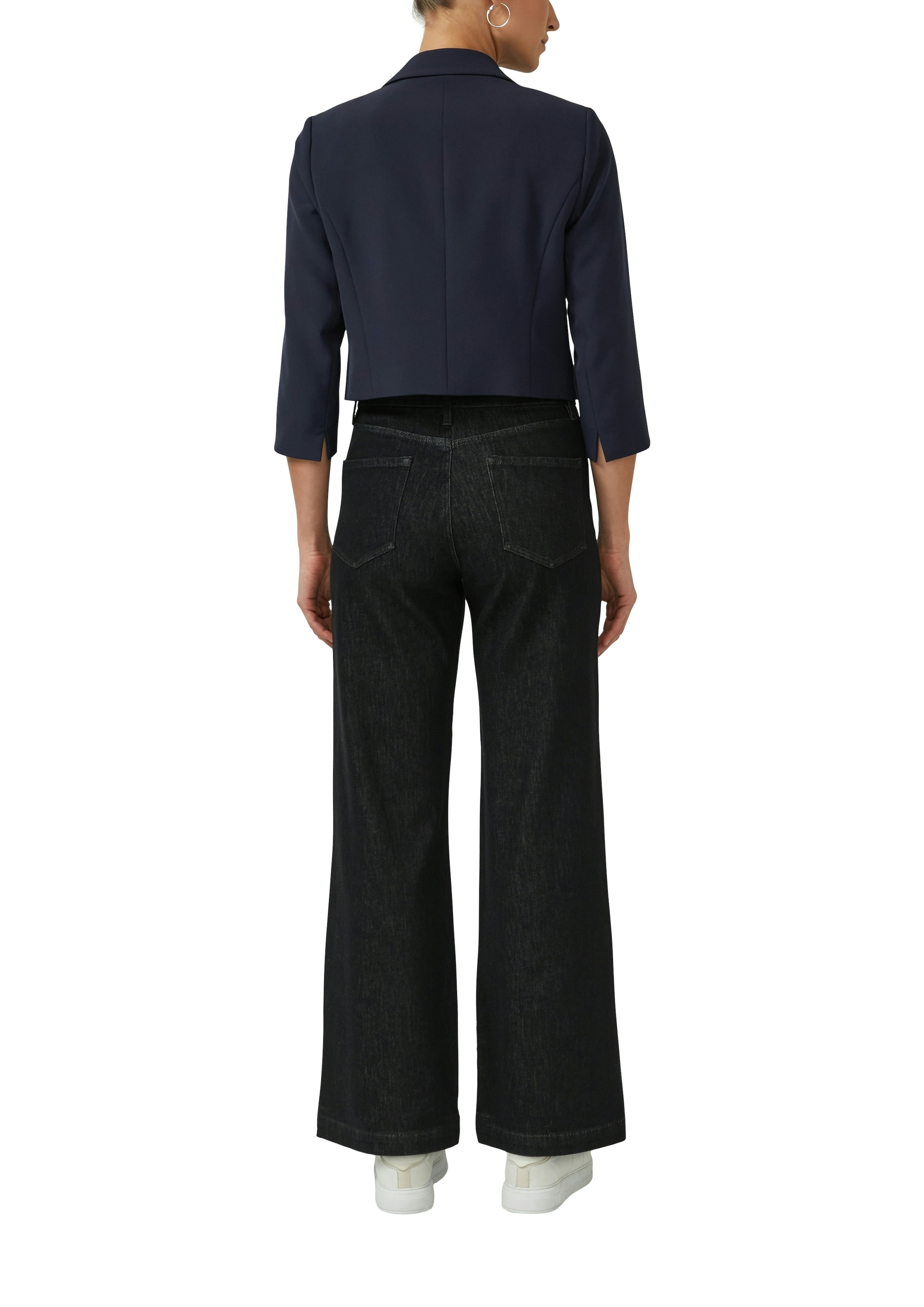 s.Oliver BLACK LABEL Blazer court manches 3/4 avec stretch