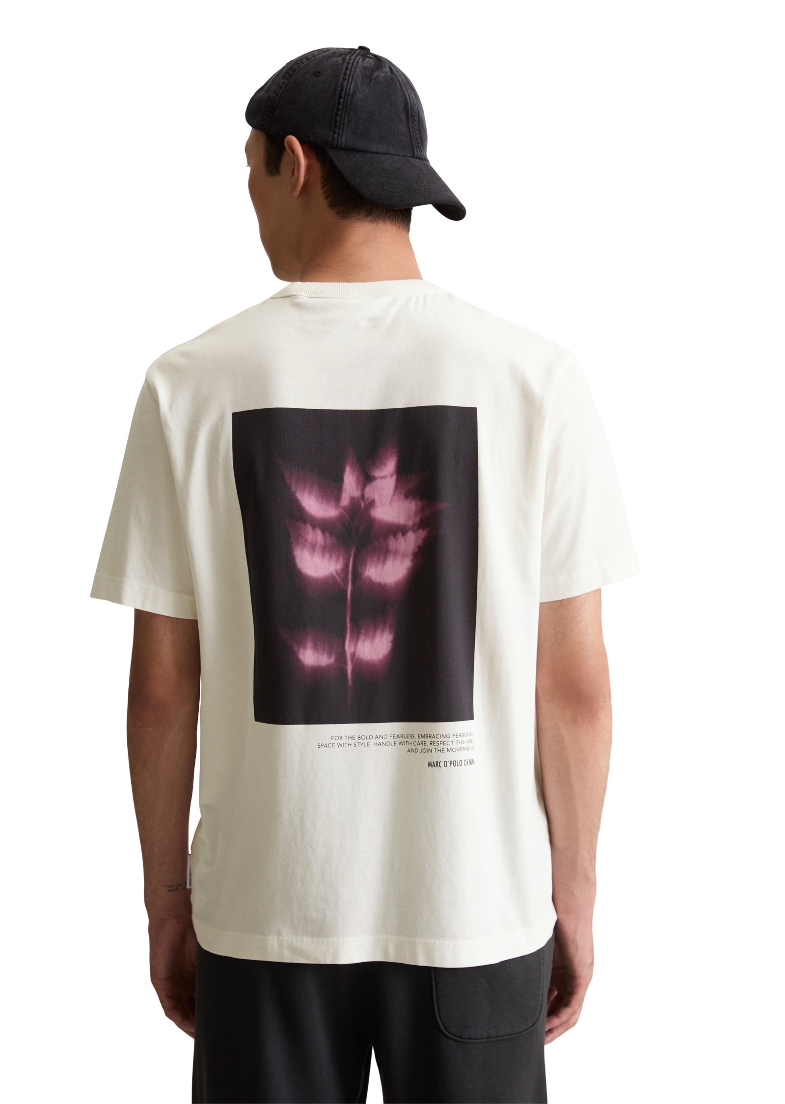 Marc O'Polo DENIM T-shirt relaxed fit mit grossem Foto-Rückenprint