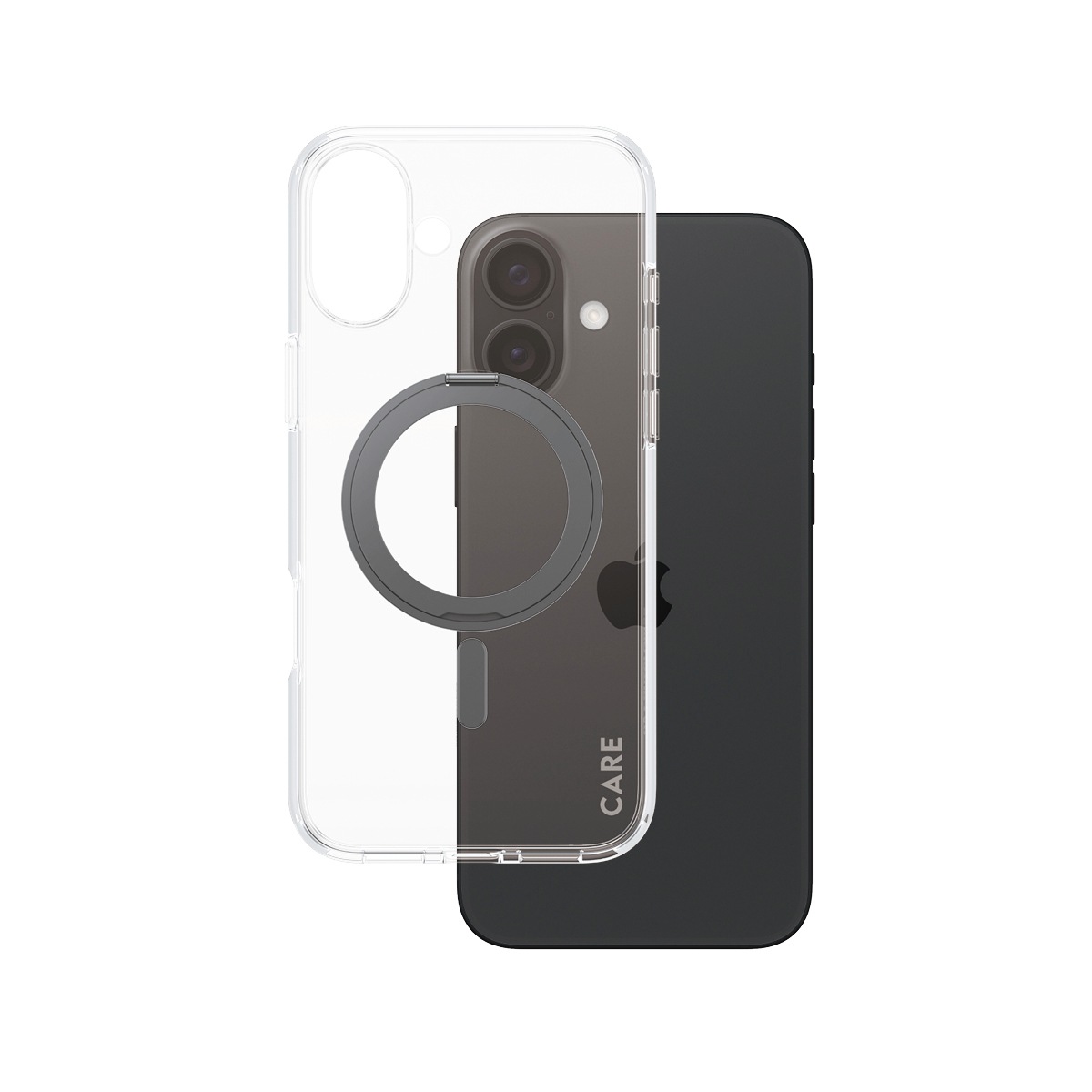CARE by PanzerGlass Handyhülle »Kickstand Case für Apple iPhone 16 Plus« Backcover, Schutzhülle, Handyschutzhülle, Case, Schutzcase, stossfest