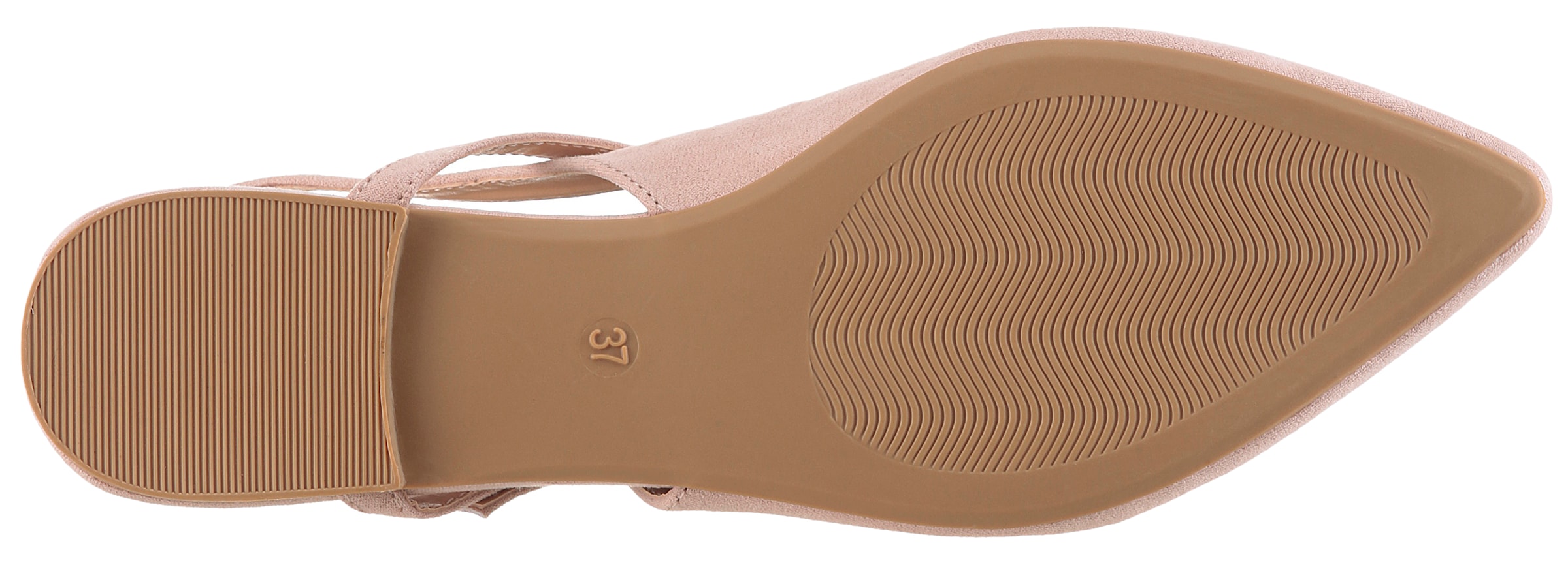 Aniston SHOES Pompes à sling  plat, chaussure d'été, sandale à brides - forme étroite