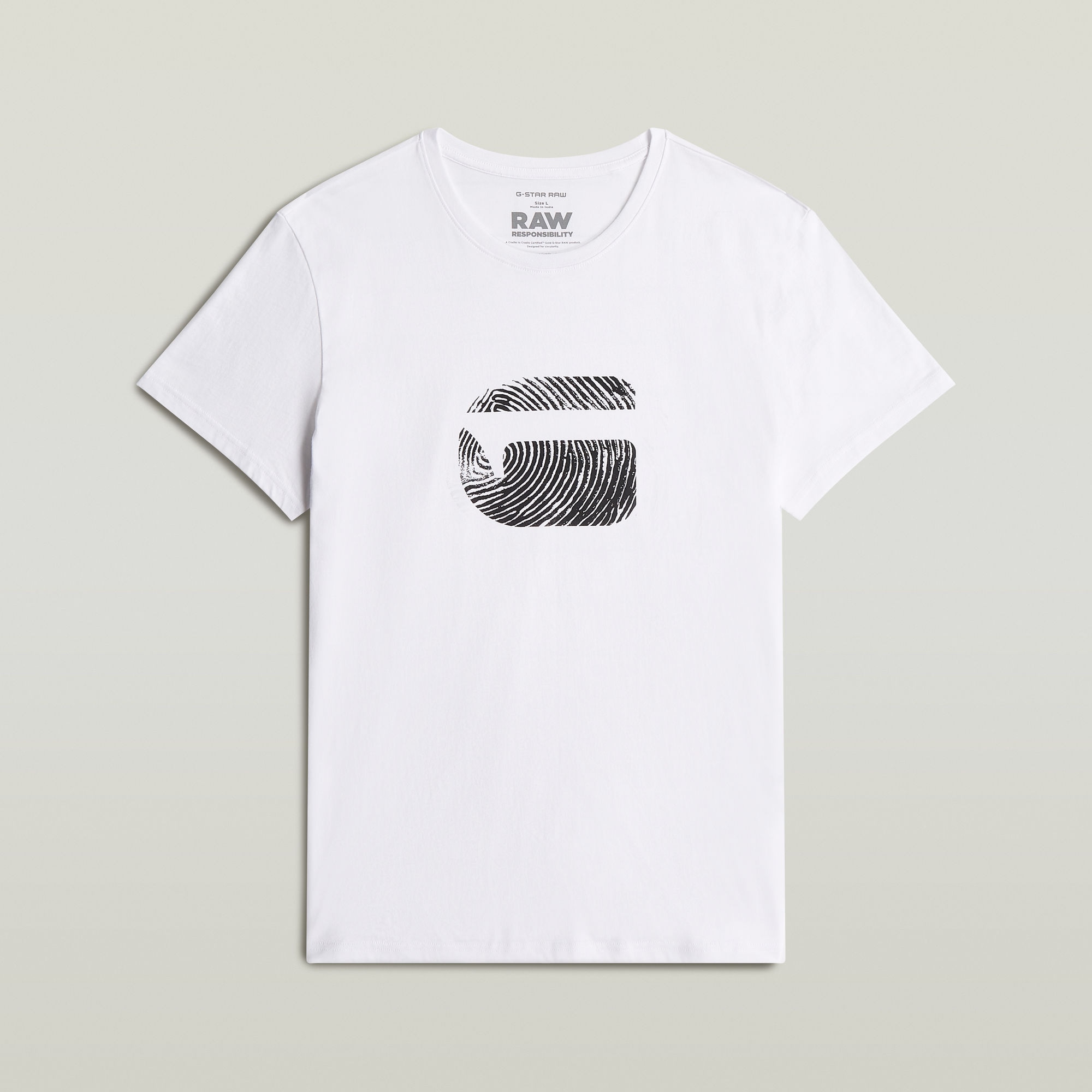 G-STAR T-shirt »Finger Print Burger« mit Grafikprint