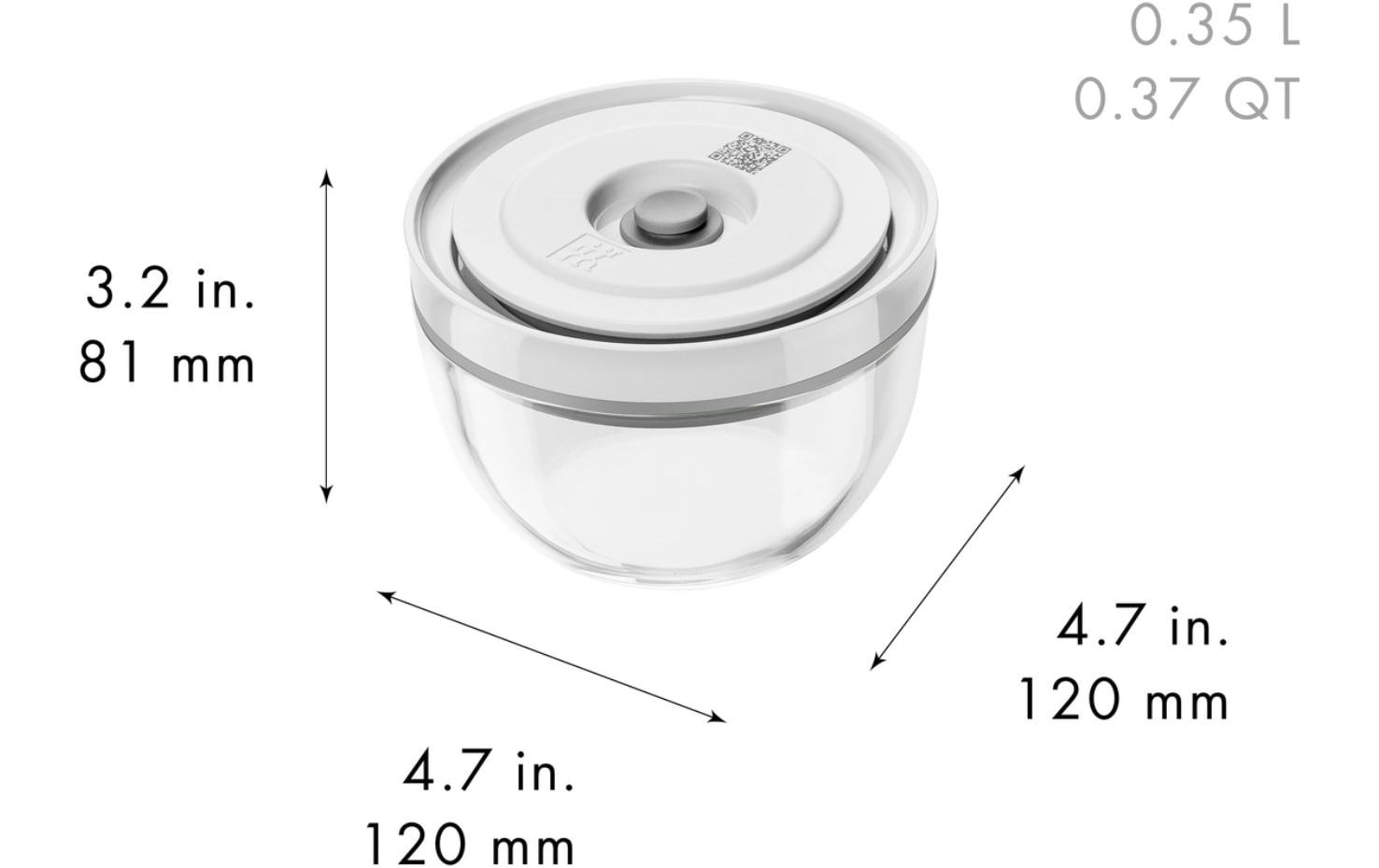Zwilling Schüssel »Fresh & Save BOWLS« 6 aus Glas Vakuumschüssel Set S/M/L / 6-tlg., Glas
