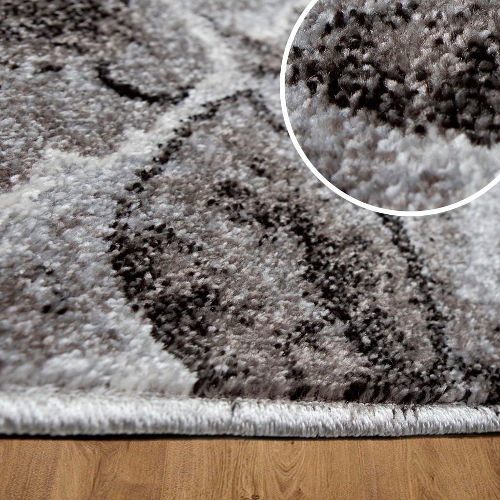 my home Teppich »Almrose« rechteckig 9 mm Höhe mit besonders weichem Flor, Blumen Muster, florales Design, Kurzflor