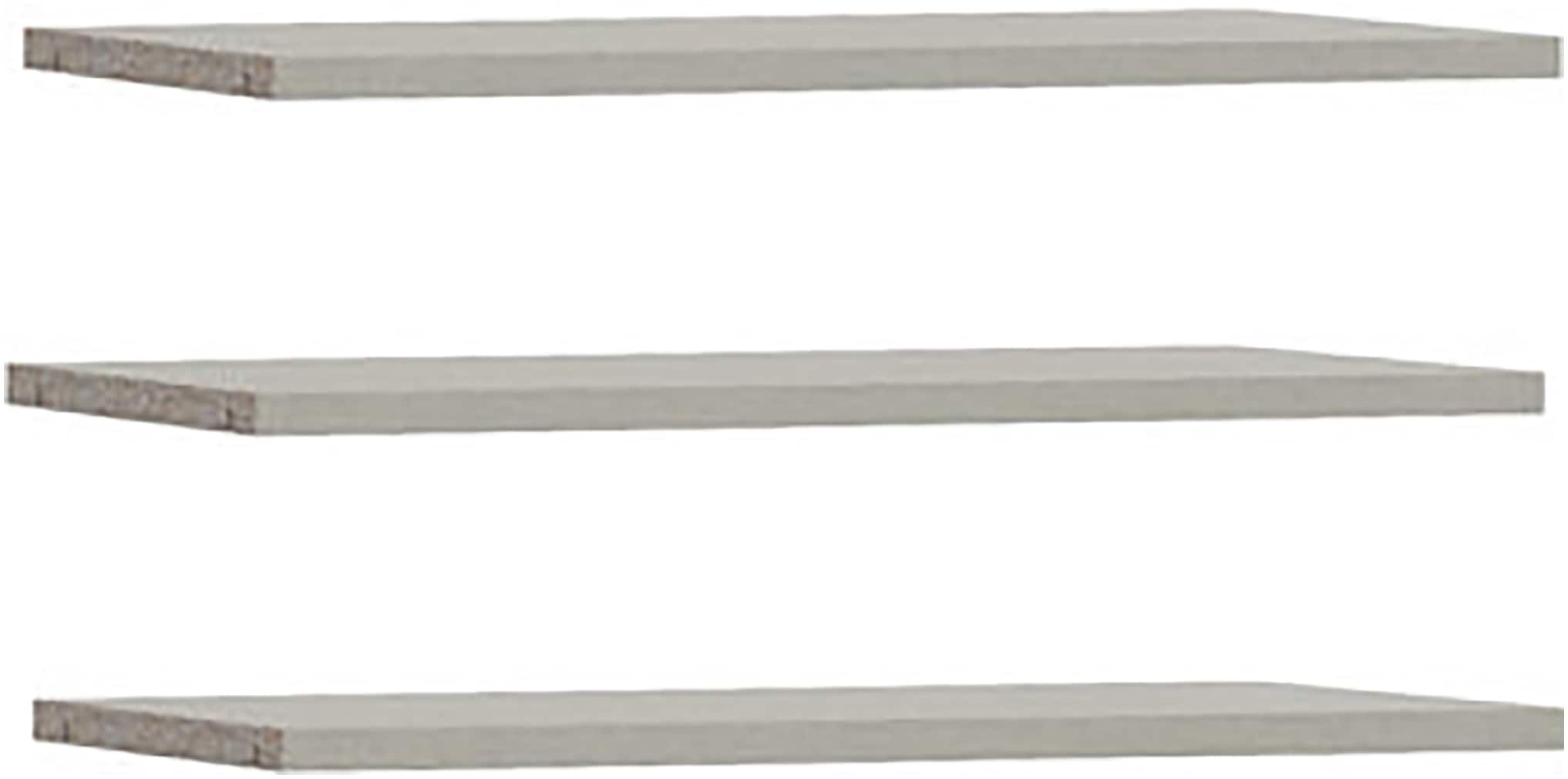 FORTE Tablette de rangement étagères 2,2 cm d’épaisseur, commandables en option, lot de 3