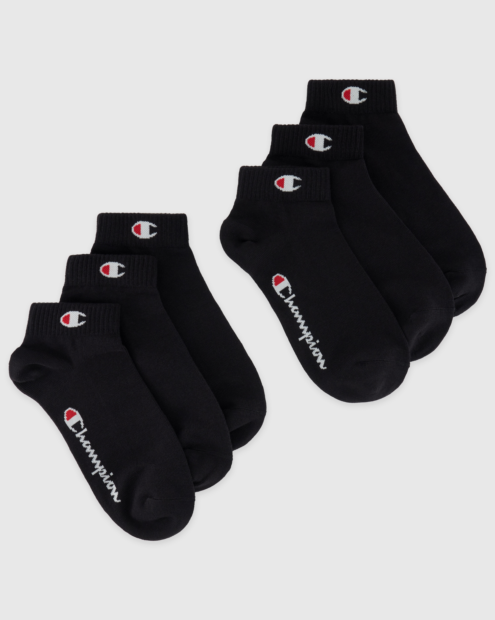 Champion Chaussettes courtes »6pk Quarter Socks« Paquet, 6 cuis tlg. für Fitnessaktivitäten, sportlicher Stil, elastisches Material