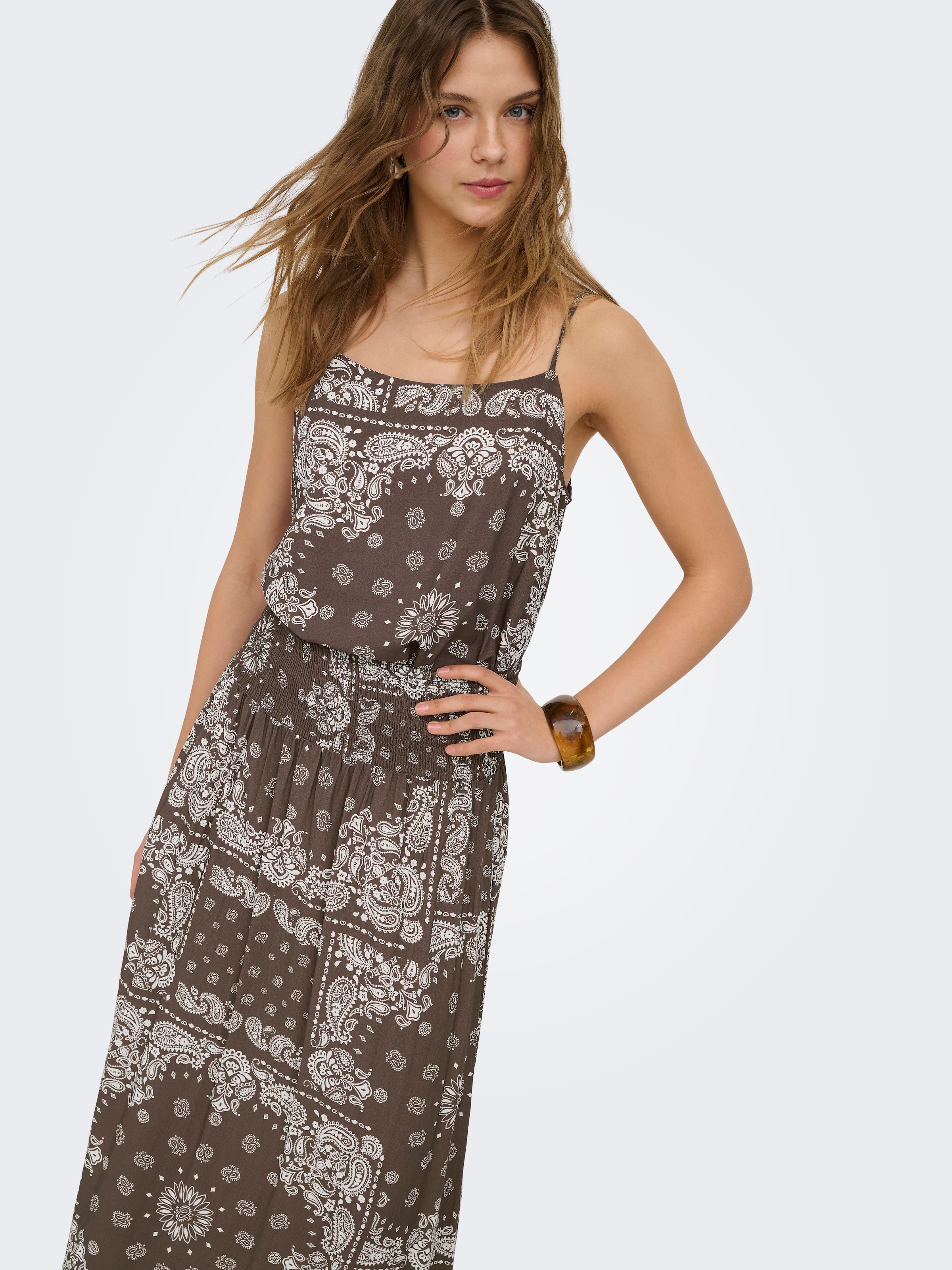 ONLY Maxirock »ONLSAKI AMBEL LONG BAND SKIRT  WVN« Viskose