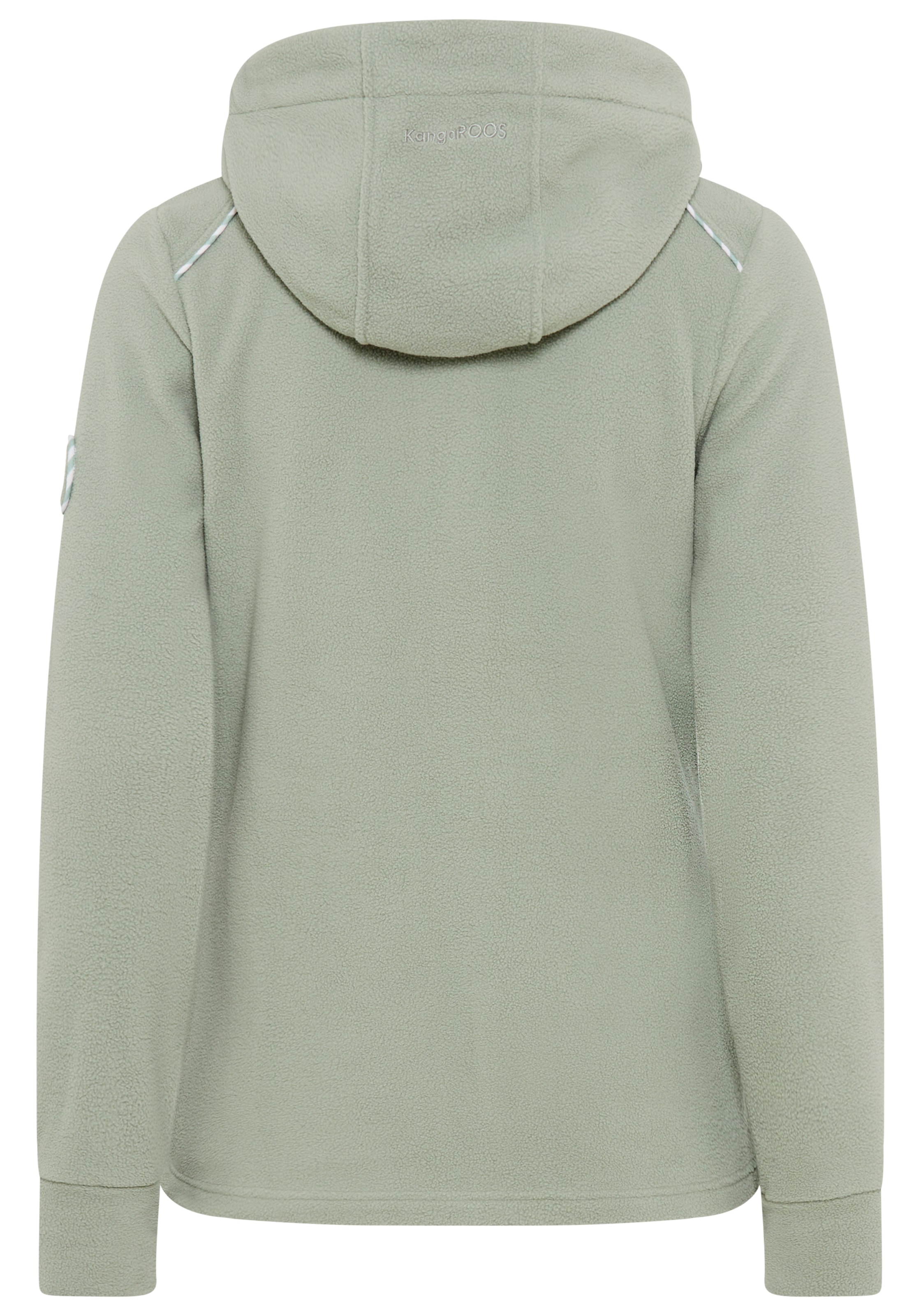 KangaROOS Veste polaire mit Kapuze figurbetonte Passform,  mit Kapuze und Kordelzug, Übergangsjacke