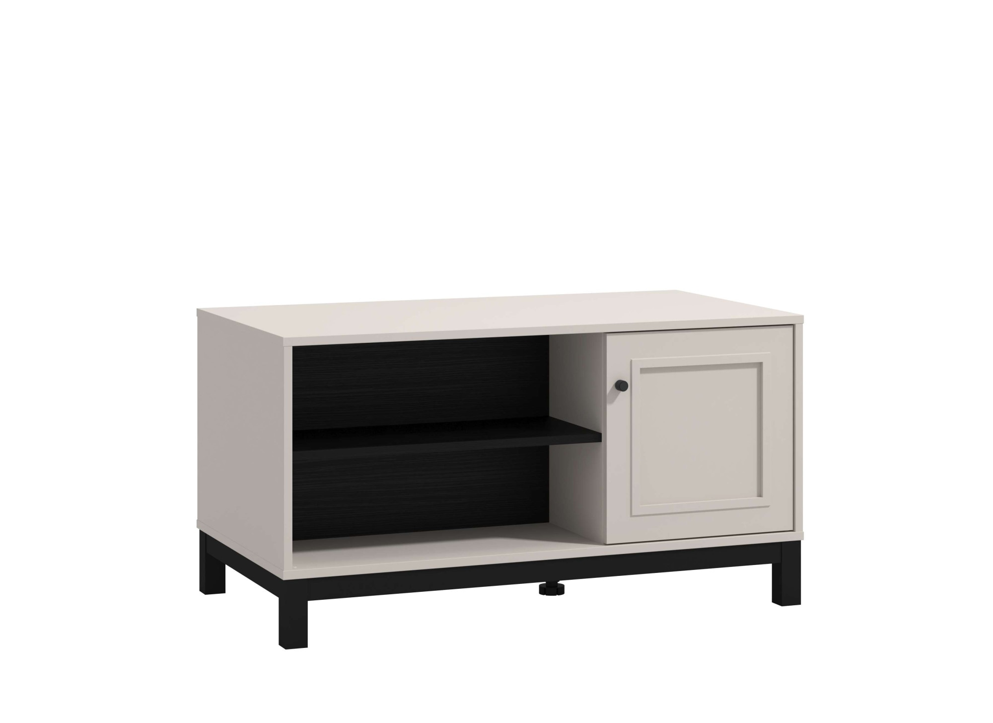 Home affaire Table basse »Savoia, 100 cm, modernes Design mit viel Stauraum, rechteckig« Zwei offene Fächer und ein geschlossenes, in eleganter Kaschmirfarbe