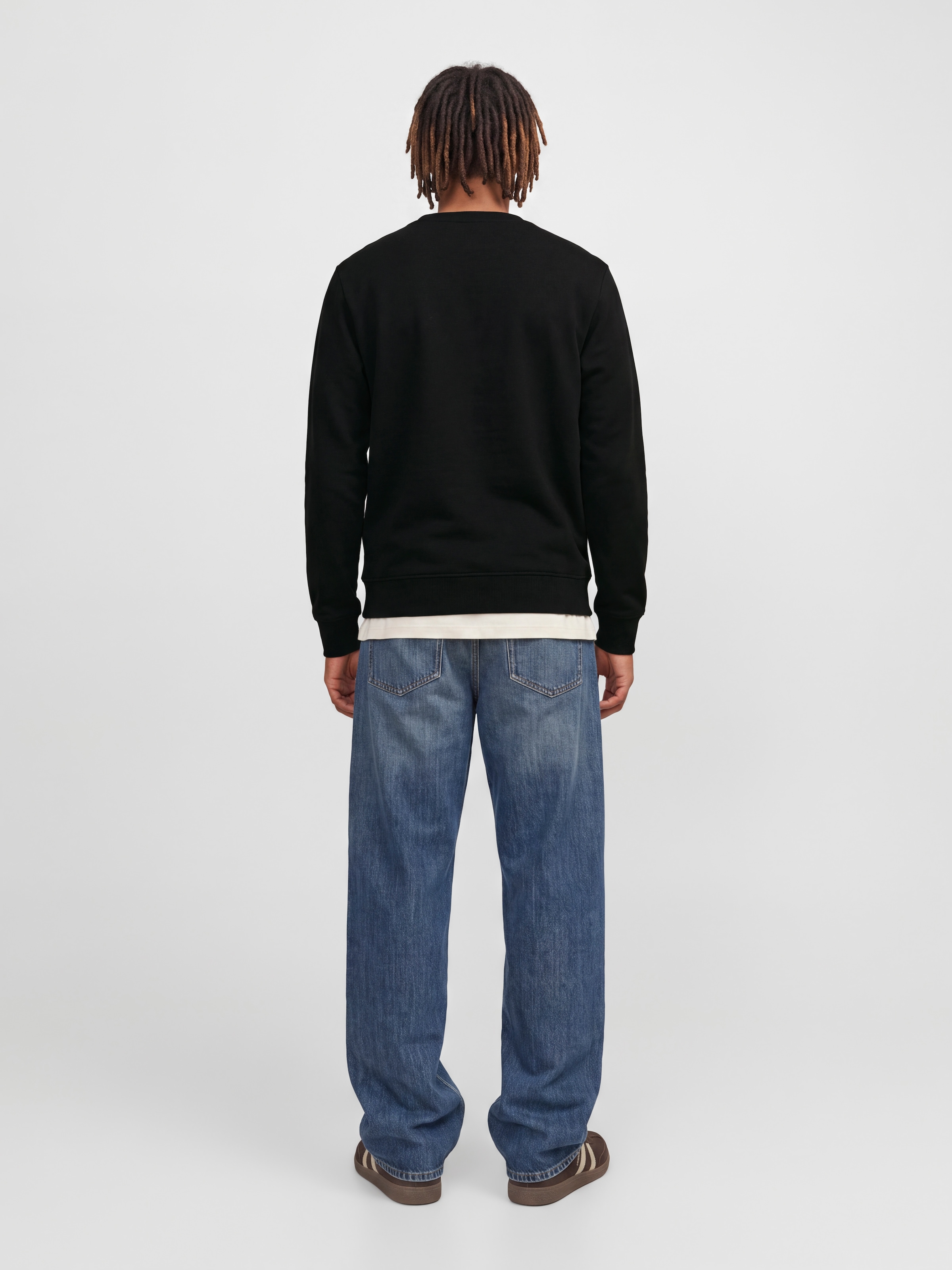 Jack & Jones Sweatshirt »JJMUNK SWEAT CREW NECK«, Materialmix, normal geschnitten
