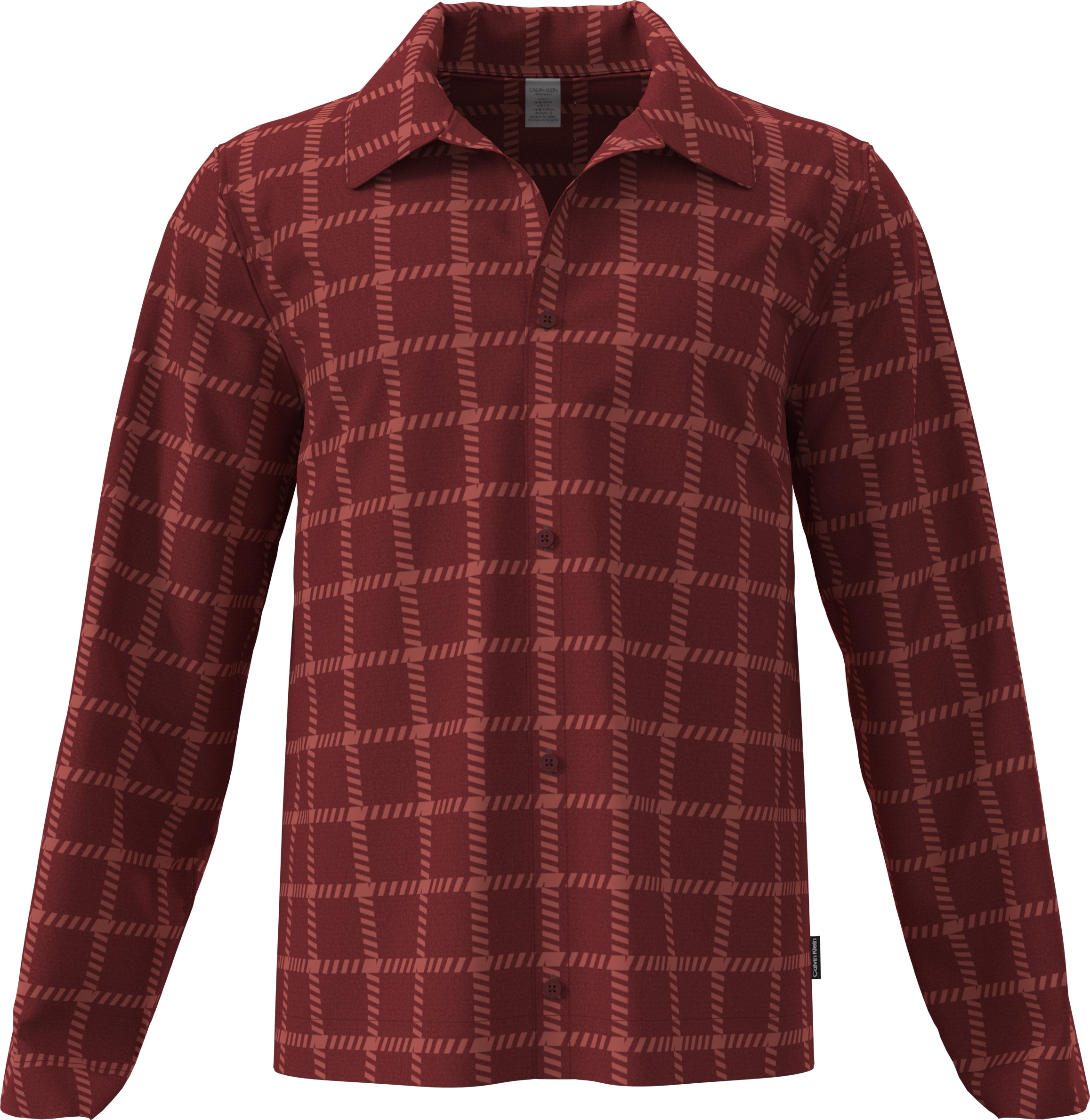 Calvin Klein Underwear Pyjama »LS BUTTON DOWN PANT SET« Mit elastischem Bund