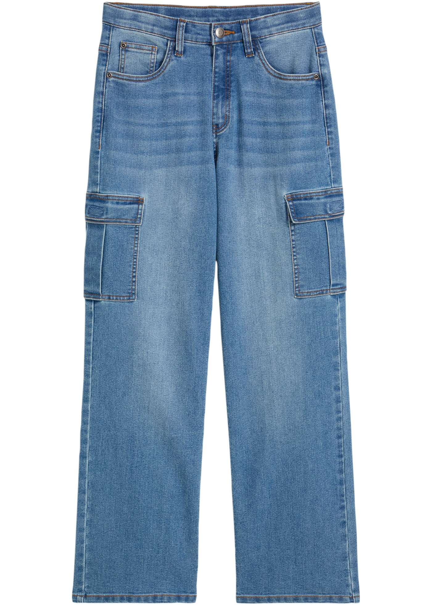 bonprix Jeans loose fit Baggy-Schnitt, mit sechs Taschen, aus Baumwolle mit Elasthan