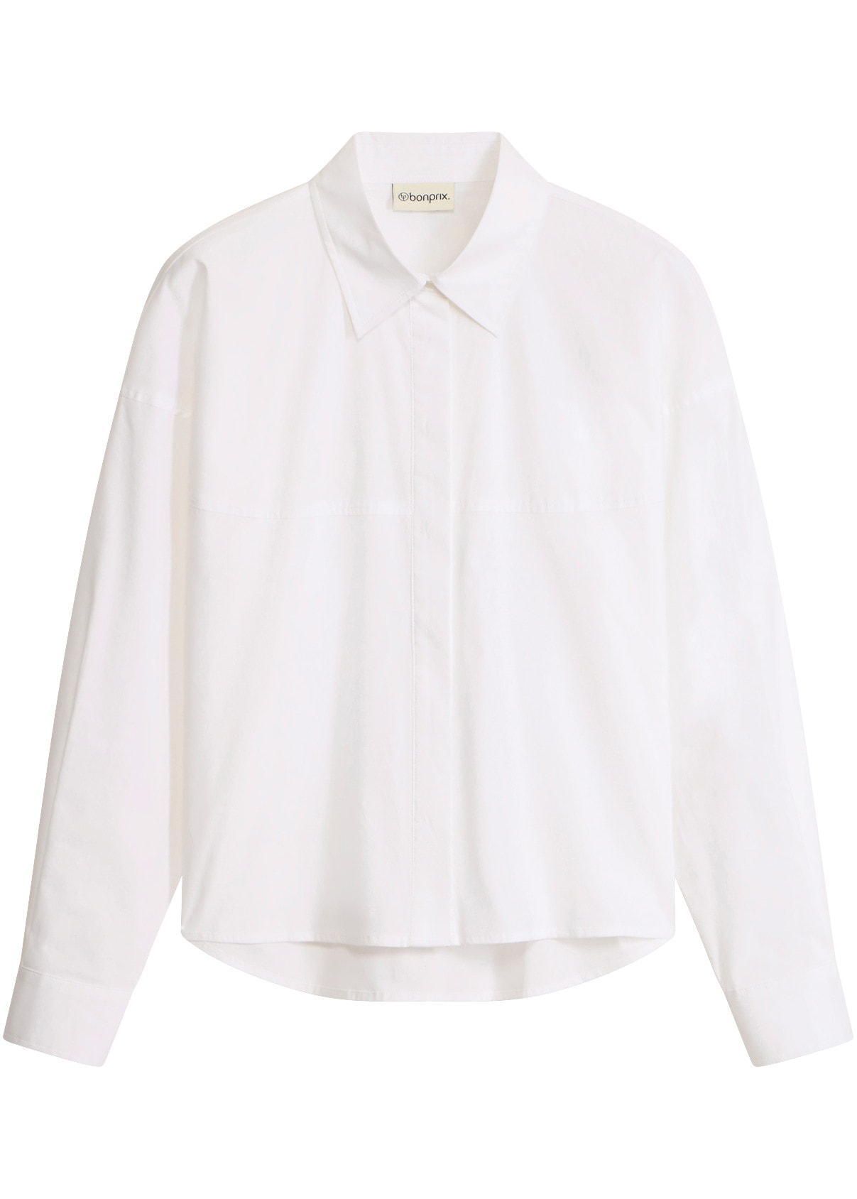 bonprix Blouse à manches longues blouse ample, longueur hanche, coupe décontractée, manches longues