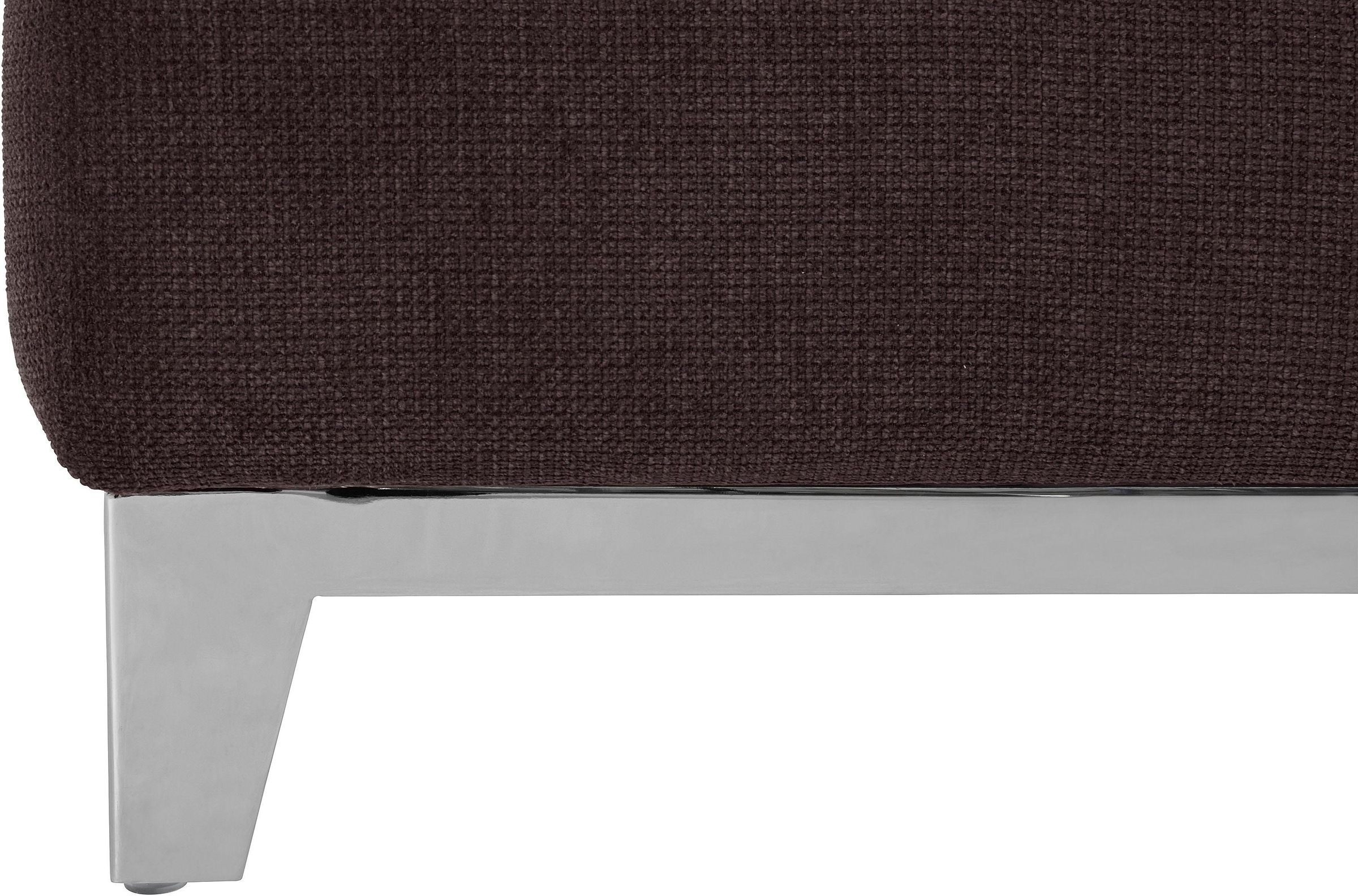 COTTA Ensemble rembourré »Teresa L-Form« Set,  Set bestehend aus: Ecksofa mit Kopfteilverstellung & Hocker