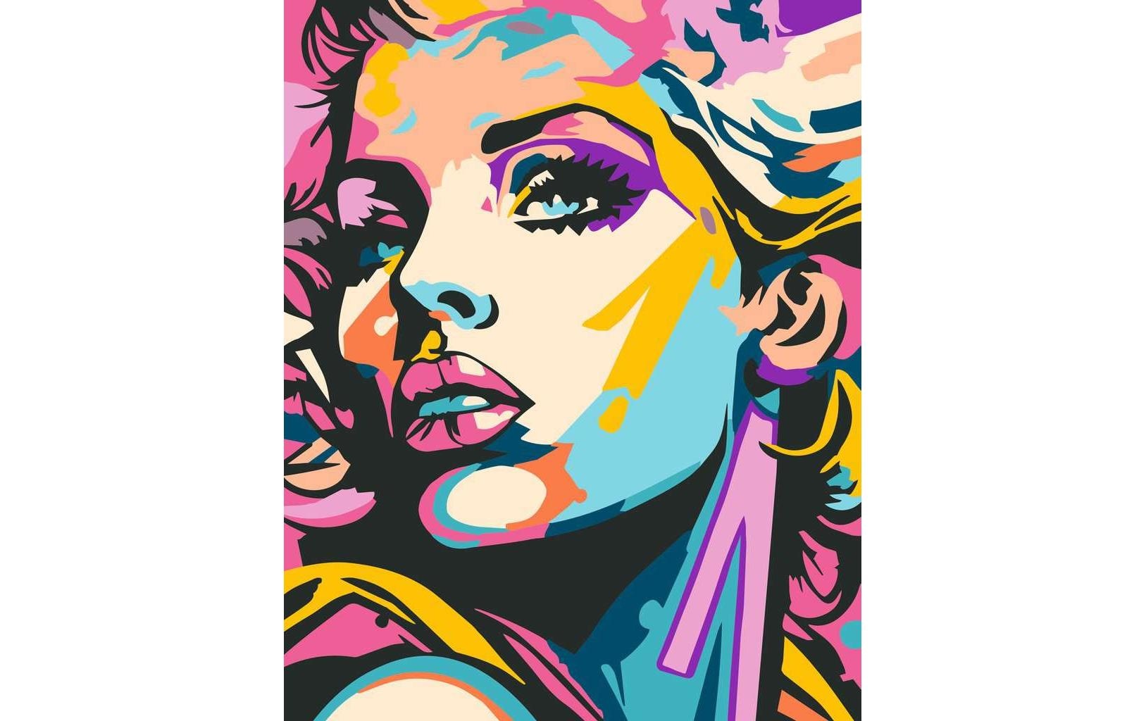 Ravensburger Peinture par numéros »CreArt, Adults Trend – Farbenfrohe Frau«