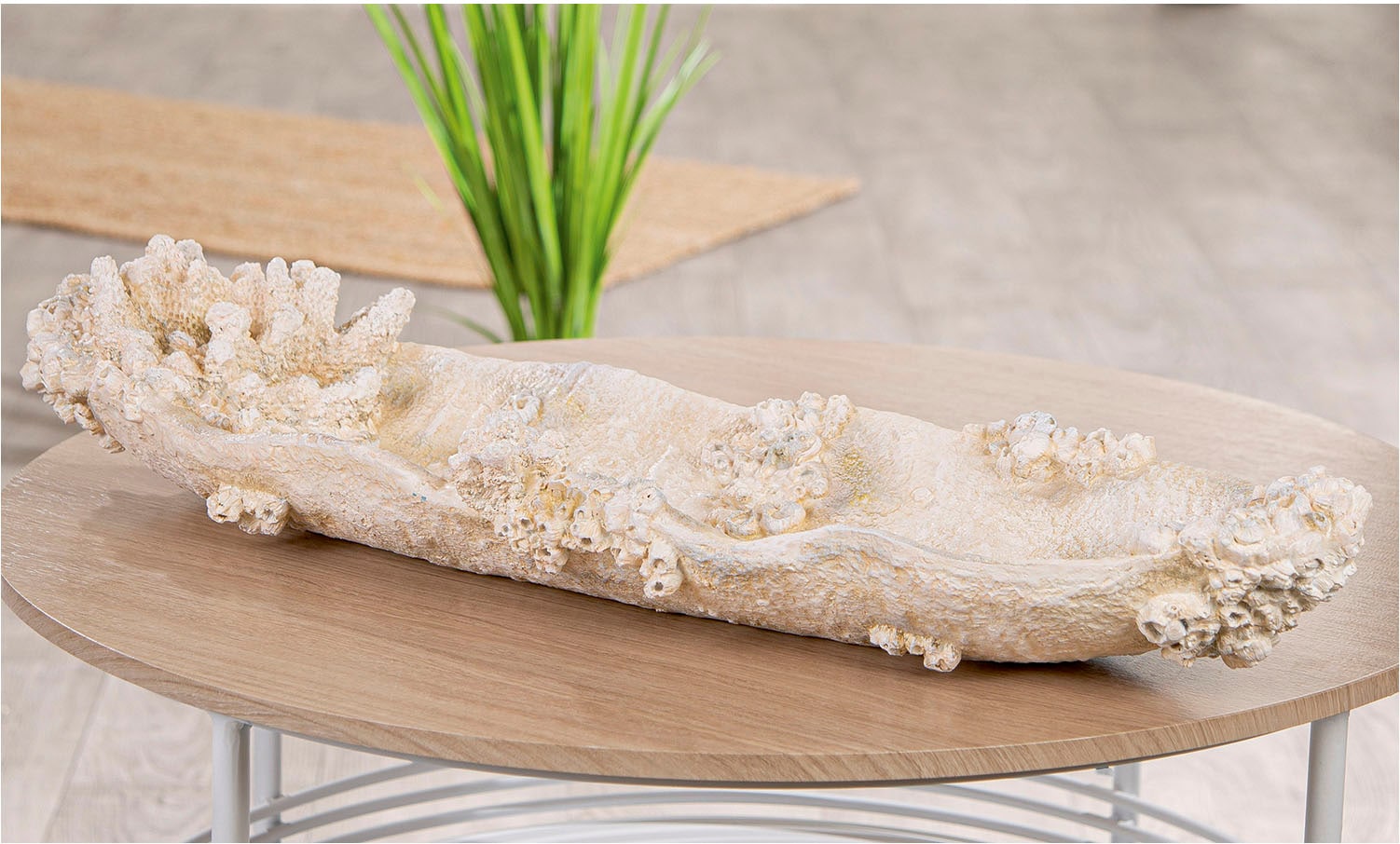 GILDE Dekoschale »Schale Amphora Seychelles weiss H. 10,5 cm«