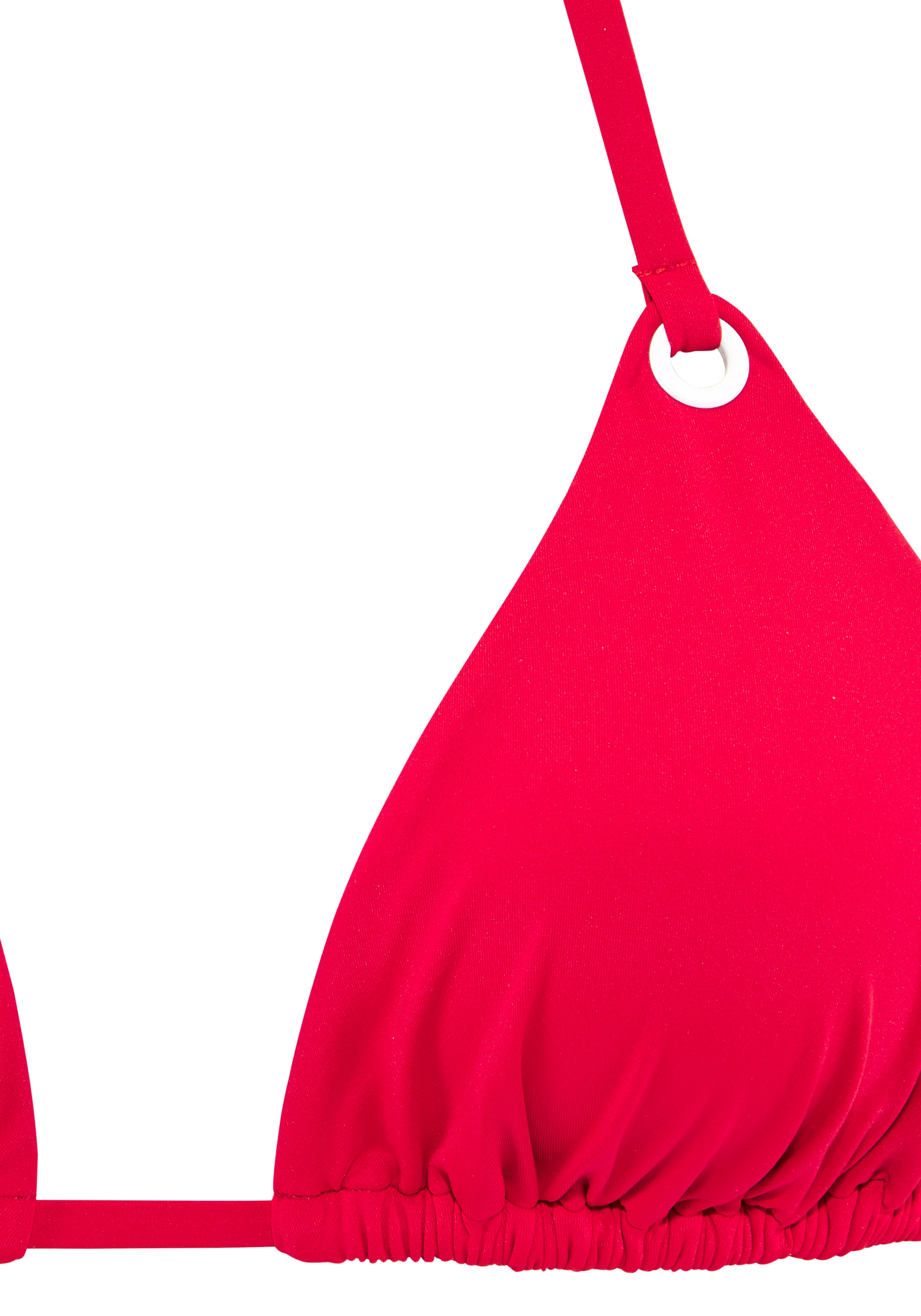 s.Oliver Top bikini triangle »Beverly« mit kontrastfarbigen Zierringen
