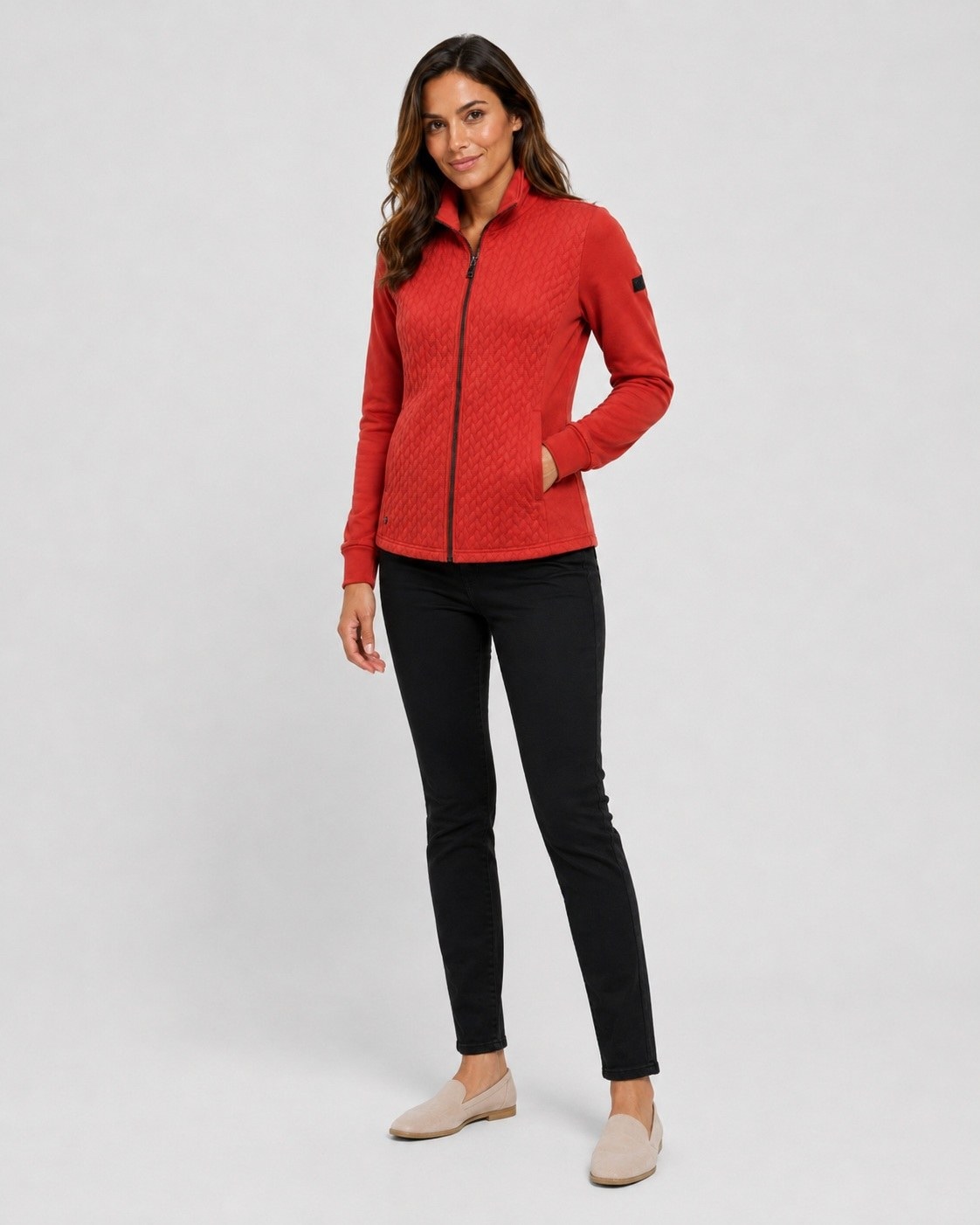 LPO Fleecejacke »Fleecejacke Simona« mit Kapuze