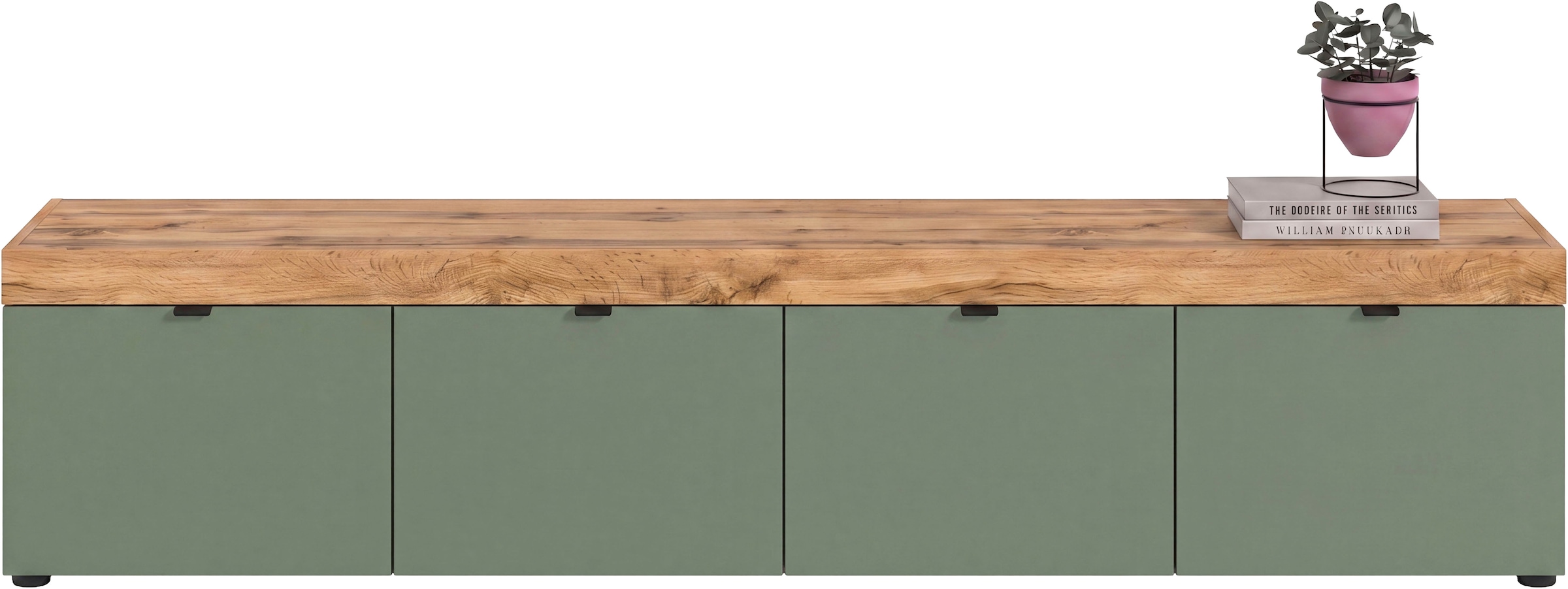 GOODproduct Lowboard »MAMBO II, Breite 200 cm, 4 Klappen, 4 Fächer« 1 Stk. tlg. Lowboard, TV Unterschrank, TV-Schrank, Wohnzimmer